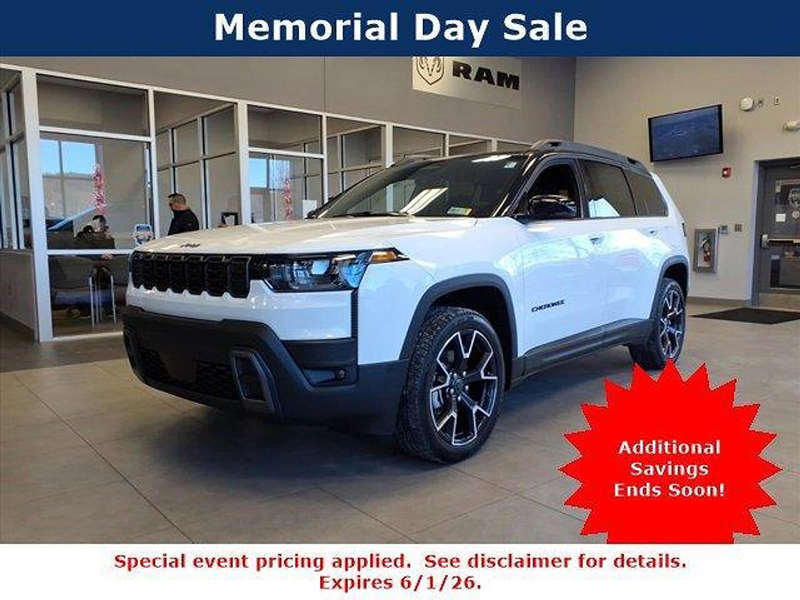Bright White Clearcoat 2026 Jeep Cherokee Overland 4WD SUV / Crossover Four-Wheel Drive Automatic