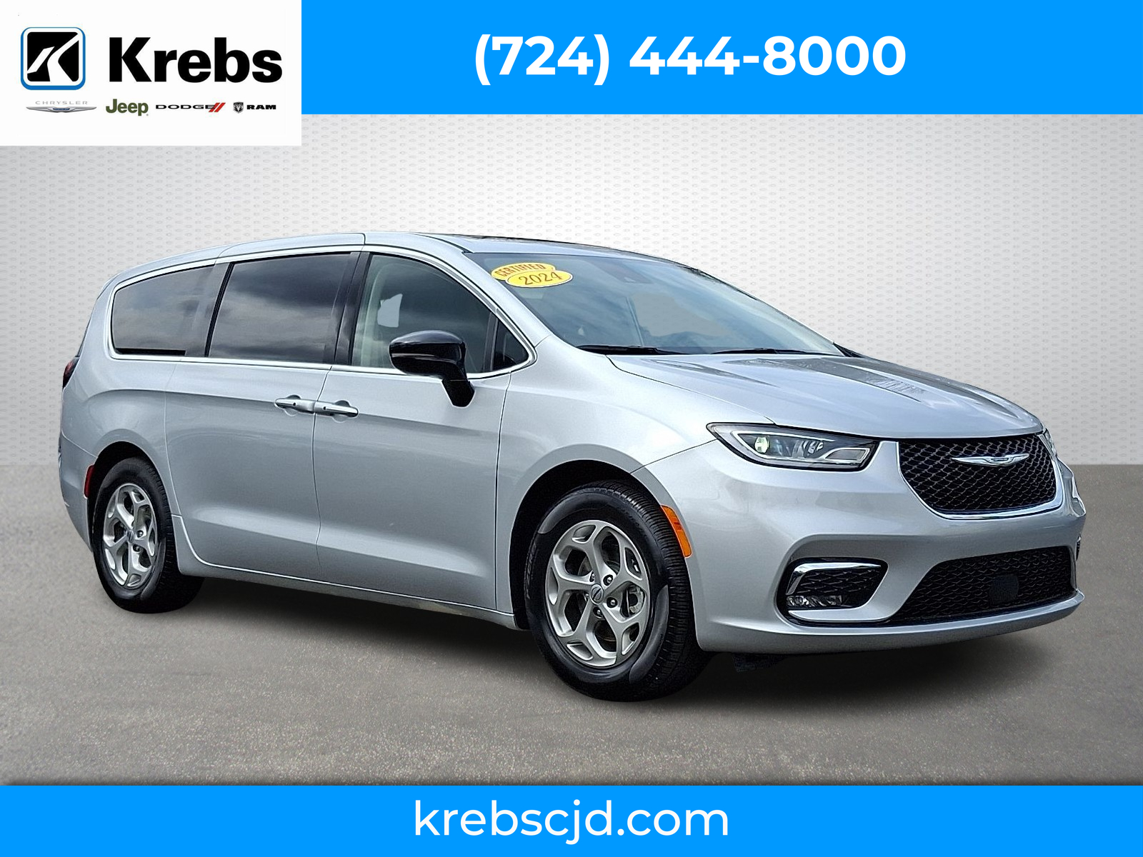 Silver Mist Clearcoat - PSE 2024 Chrysler Pacifica Limited FWD Minivan Front-Wheel Drive Automatic