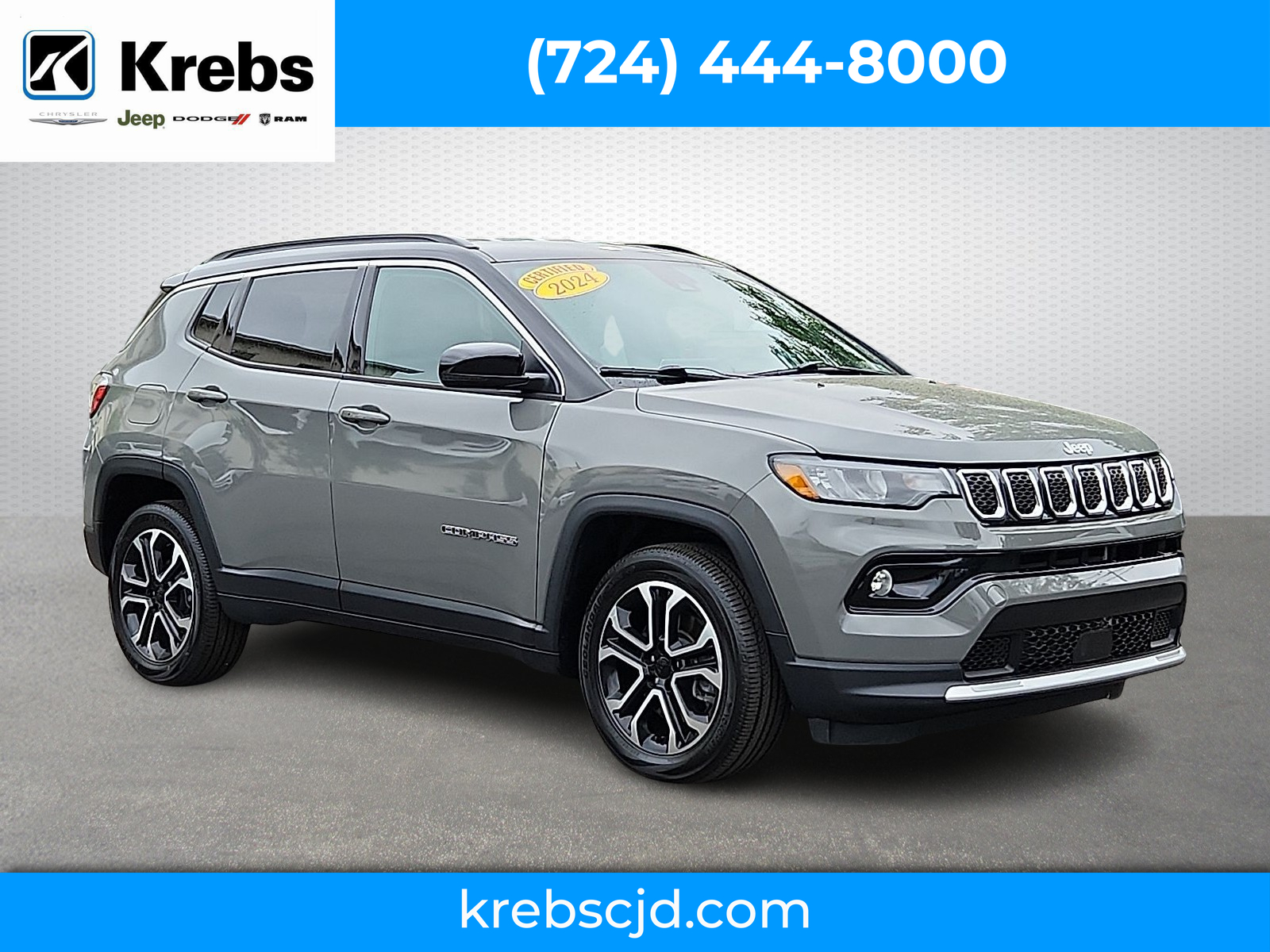 Baltic Gray Metallic Clearcoat - PAS 2024 Jeep Compass Limited 4WD SUV / Crossover Four-Wheel Drive Automatic