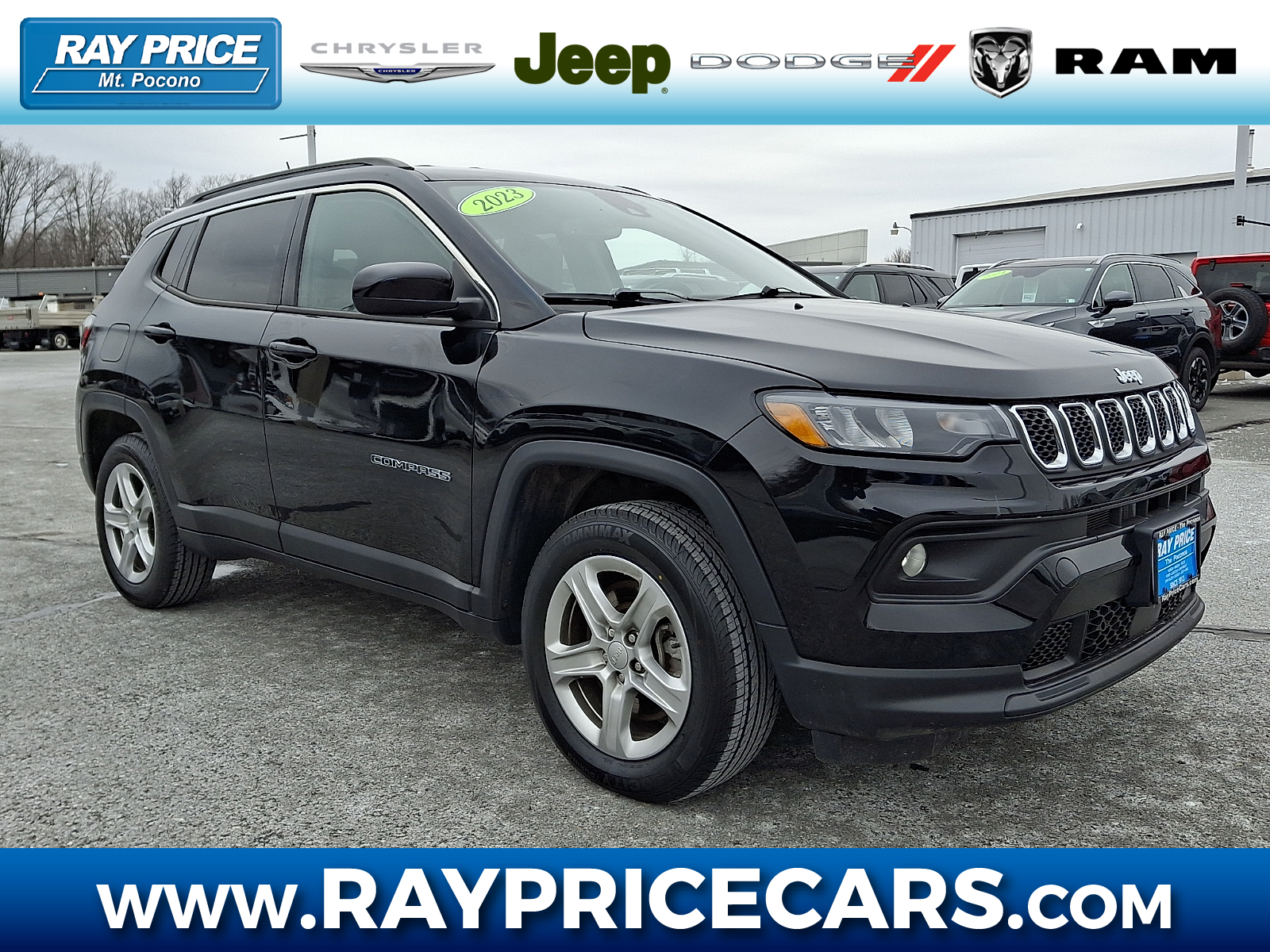 Diamond Black Crystal Pearlcoat - PXJ 2023 Jeep Compass SUV / Crossover Four-Wheel Drive Automatic