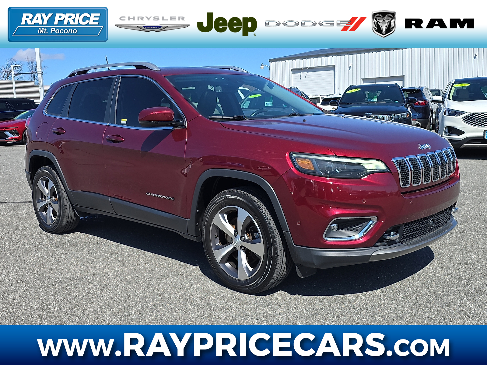 Velvet Red Pearlcoat - PRV 2021 Jeep Cherokee Limited 4WD SUV / Crossover Four-Wheel Drive Automatic