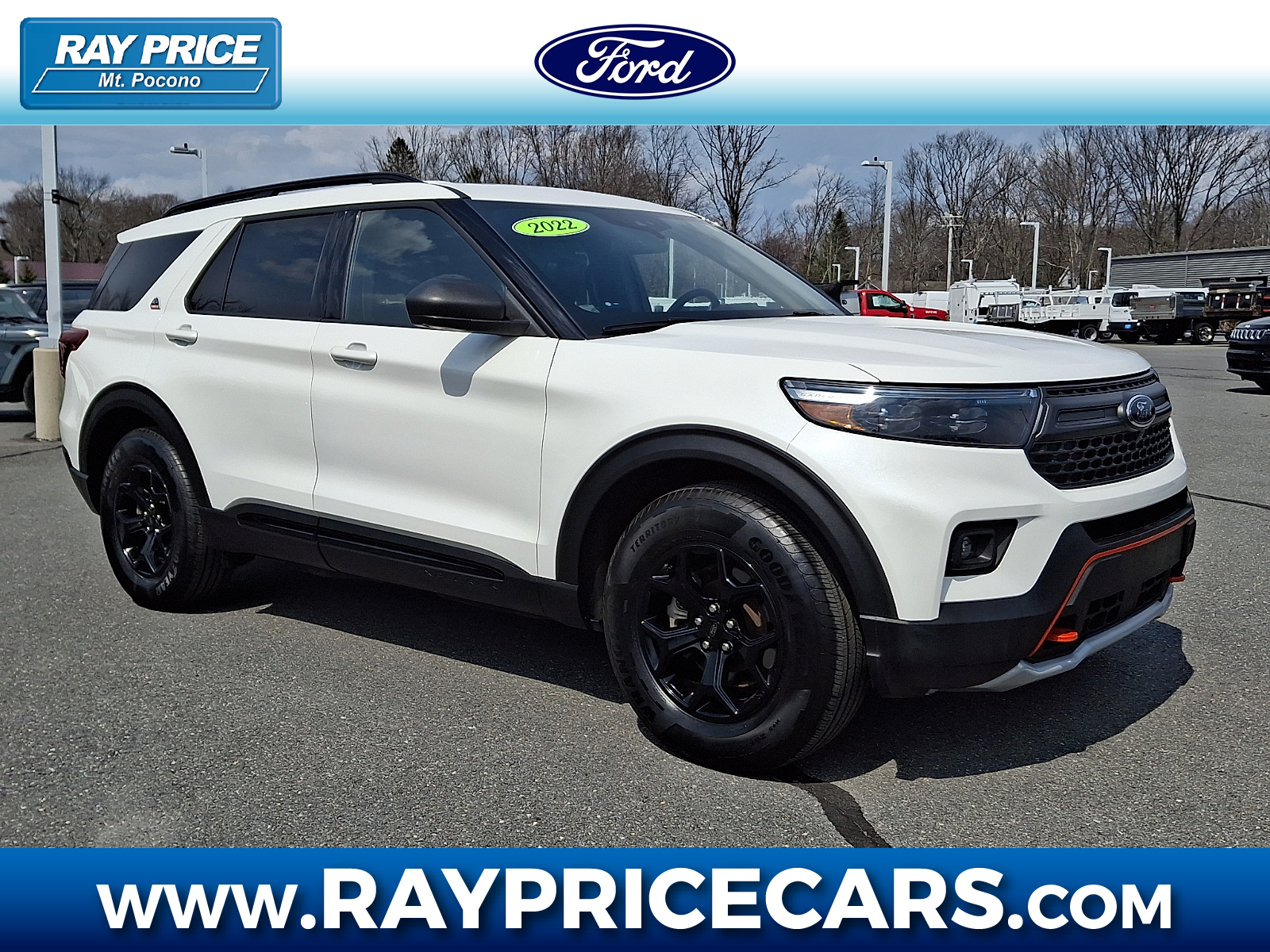 Star White Metallic Tri-Coat - AZ 2022 Ford Explorer Timberline AWD SUV / Crossover All-Wheel Drive Automatic