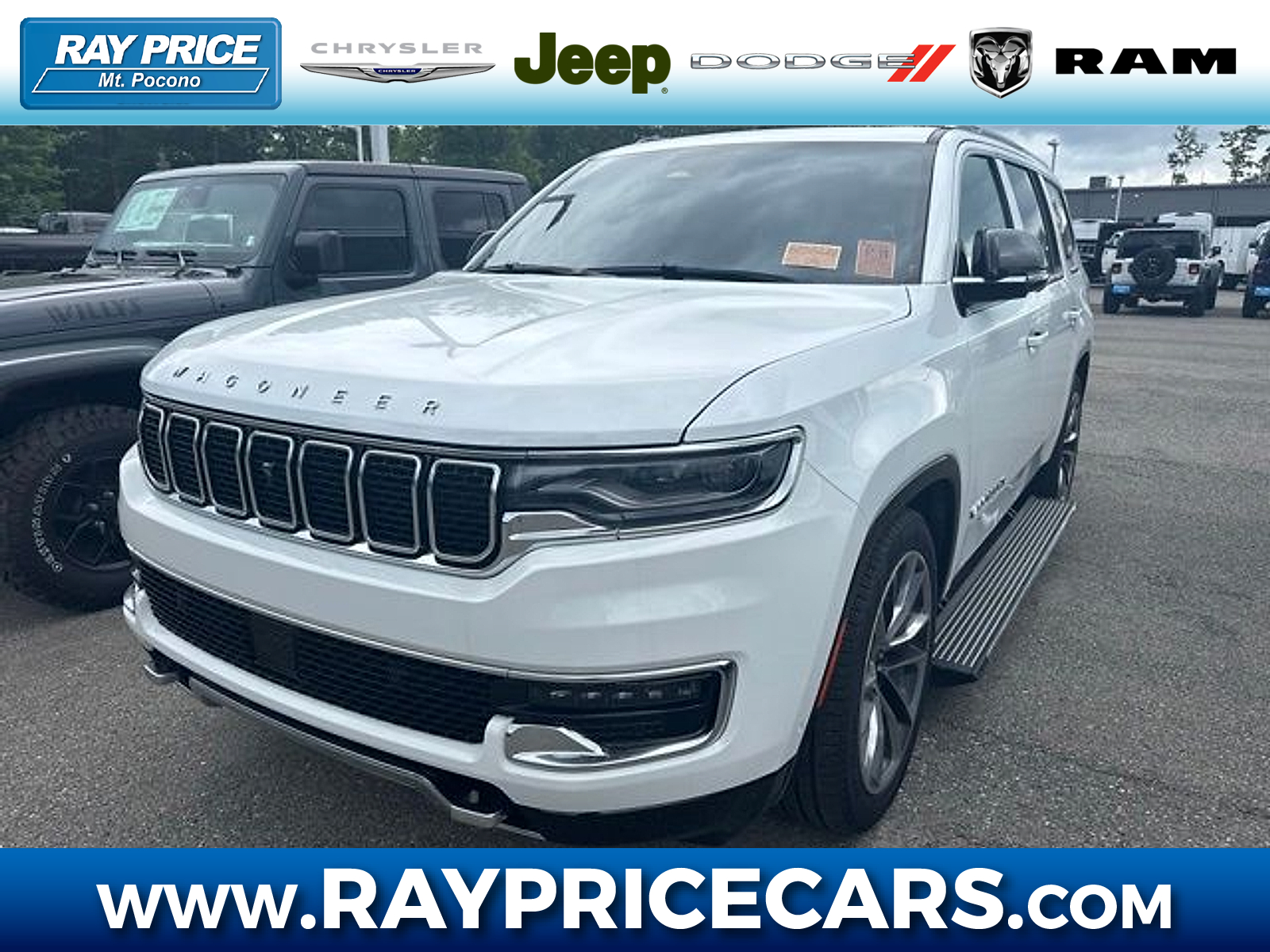 Bright White Clearcoat 2024 Jeep Wagoneer Series III 4WD SUV / Crossover Four-Wheel Drive Automatic