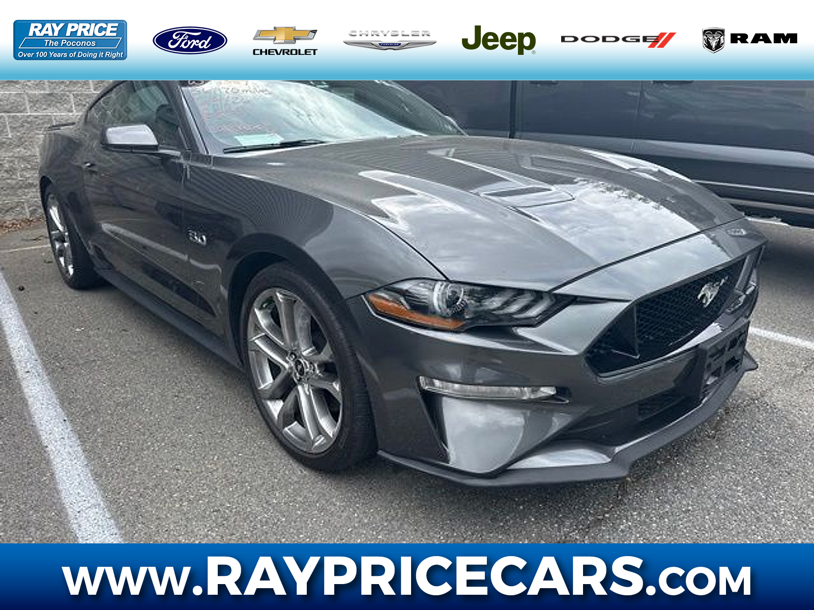 Gray (Magnetic) 2018 Ford Mustang GT Premium Coupe RWD Coupe Rear-Wheel Drive Manual