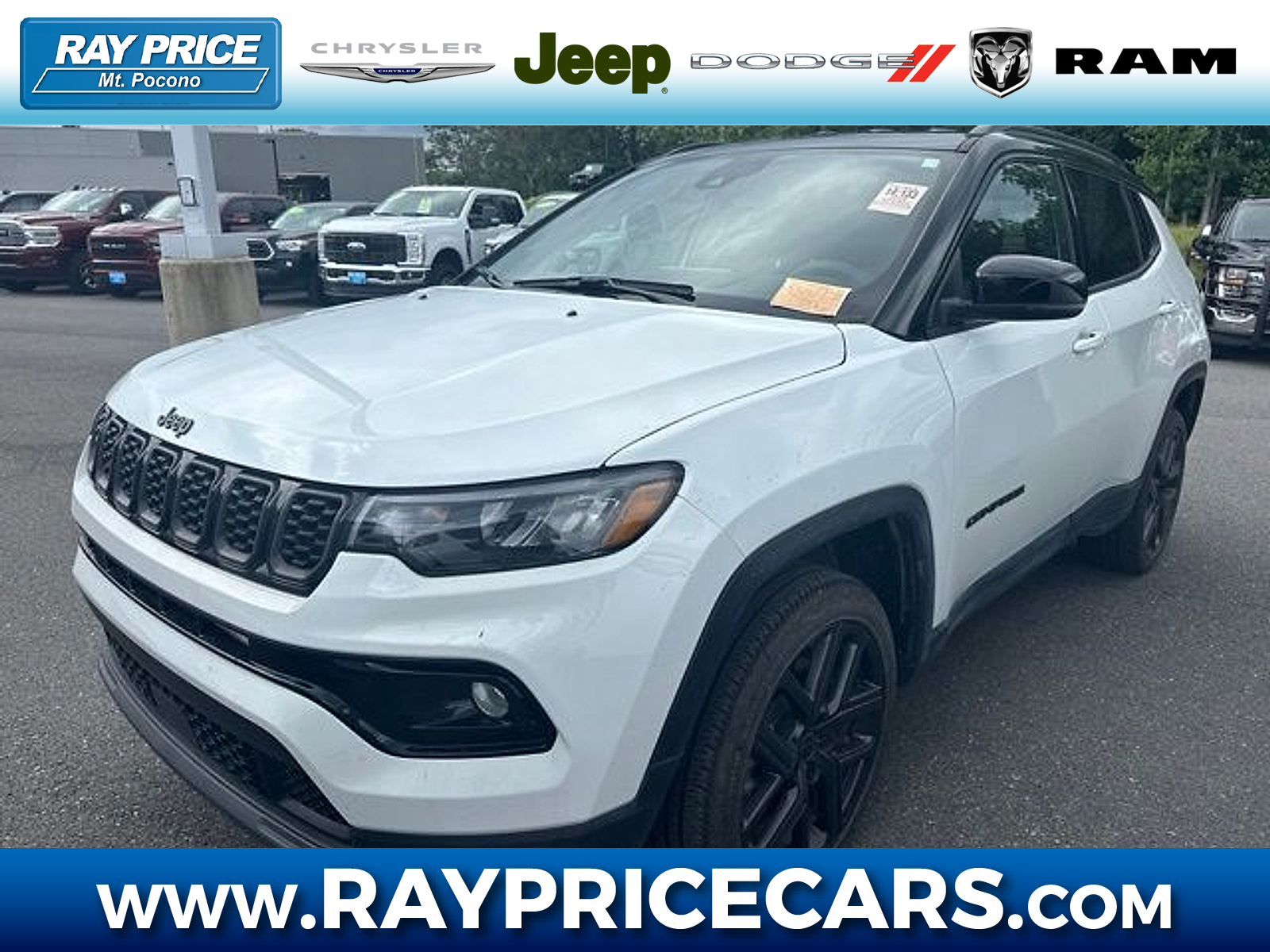 Bright White Clearcoat 2026 Jeep Compass SUV / Crossover Four-Wheel Drive Automatic