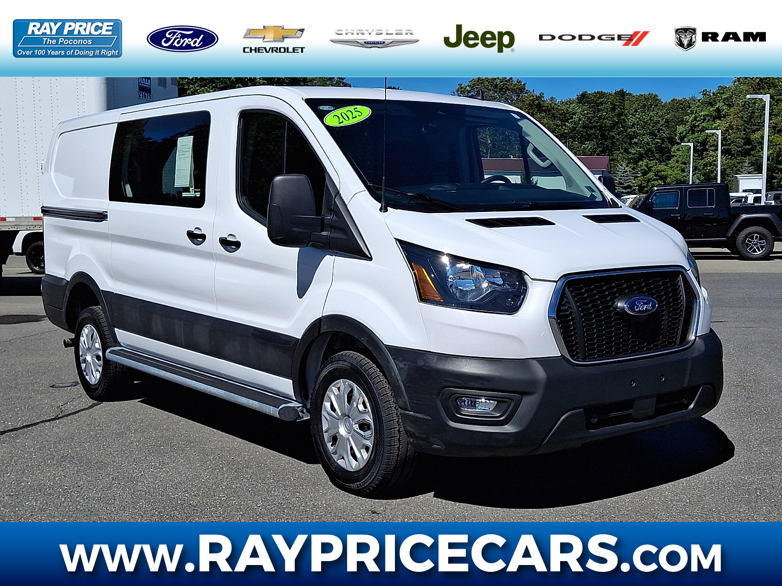 Oxford White - YZ 2025 Ford Transit Cargo Van Rear-Wheel Drive Automatic
