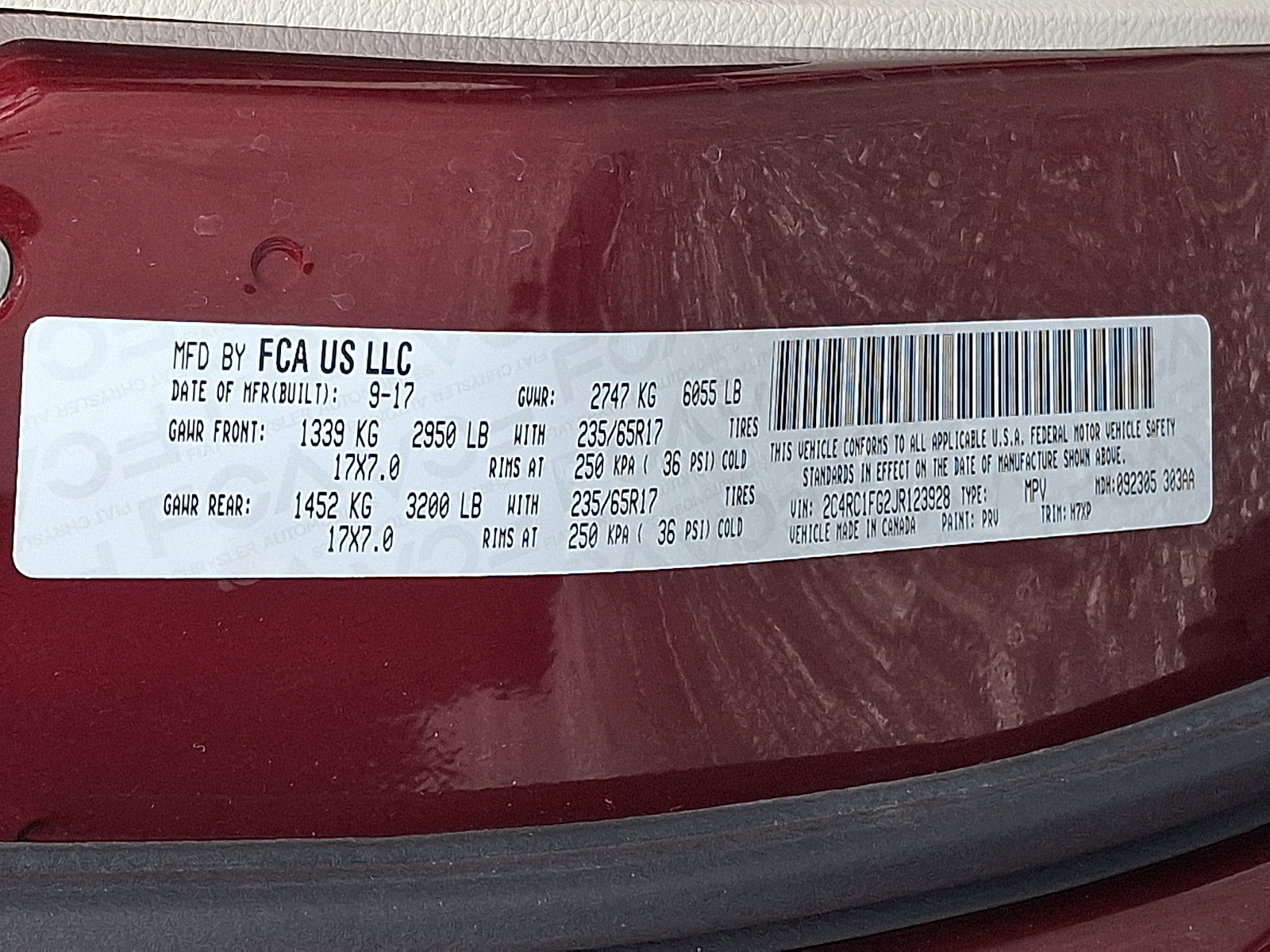 Used 2018 Chrysler Pacifica Van