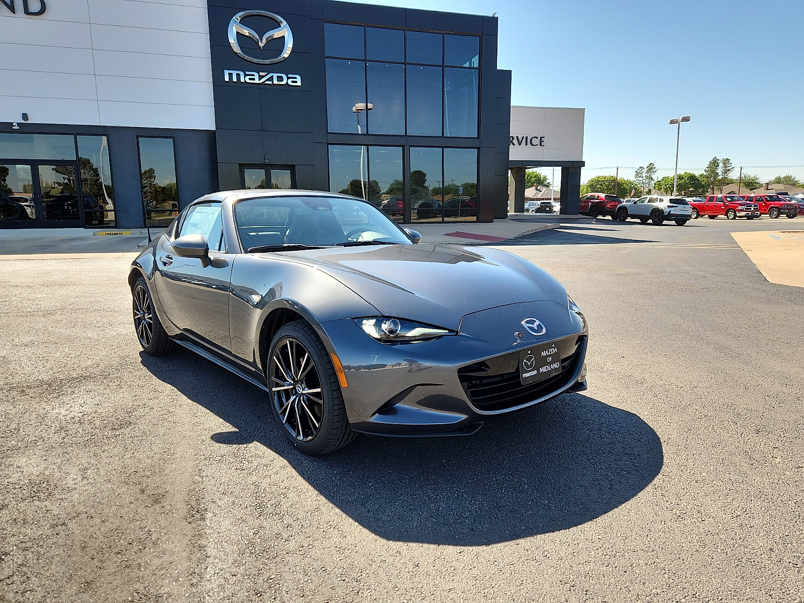 Gray 2026 Mazda MX-5 Miata RF Grand Touring RWD Convertible Rear-Wheel Drive Manual