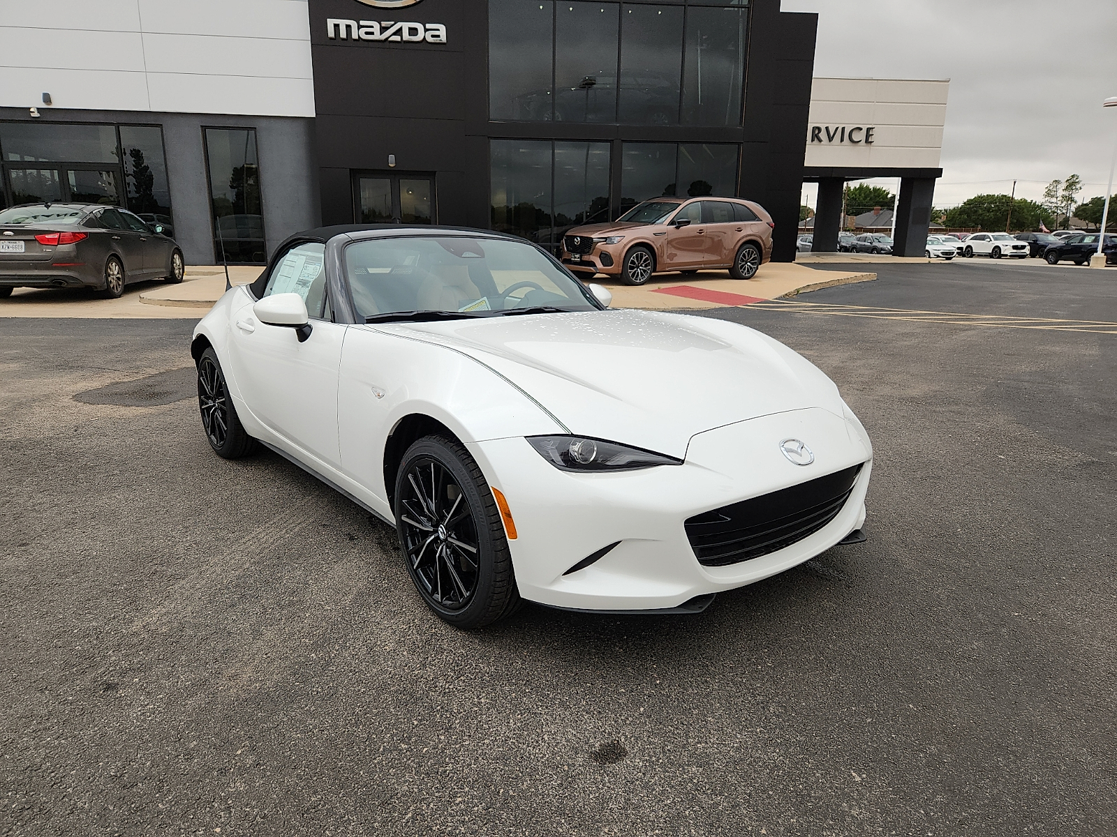 White 2026 Mazda MX-5 Miata Convertible Rear-Wheel Drive Manual