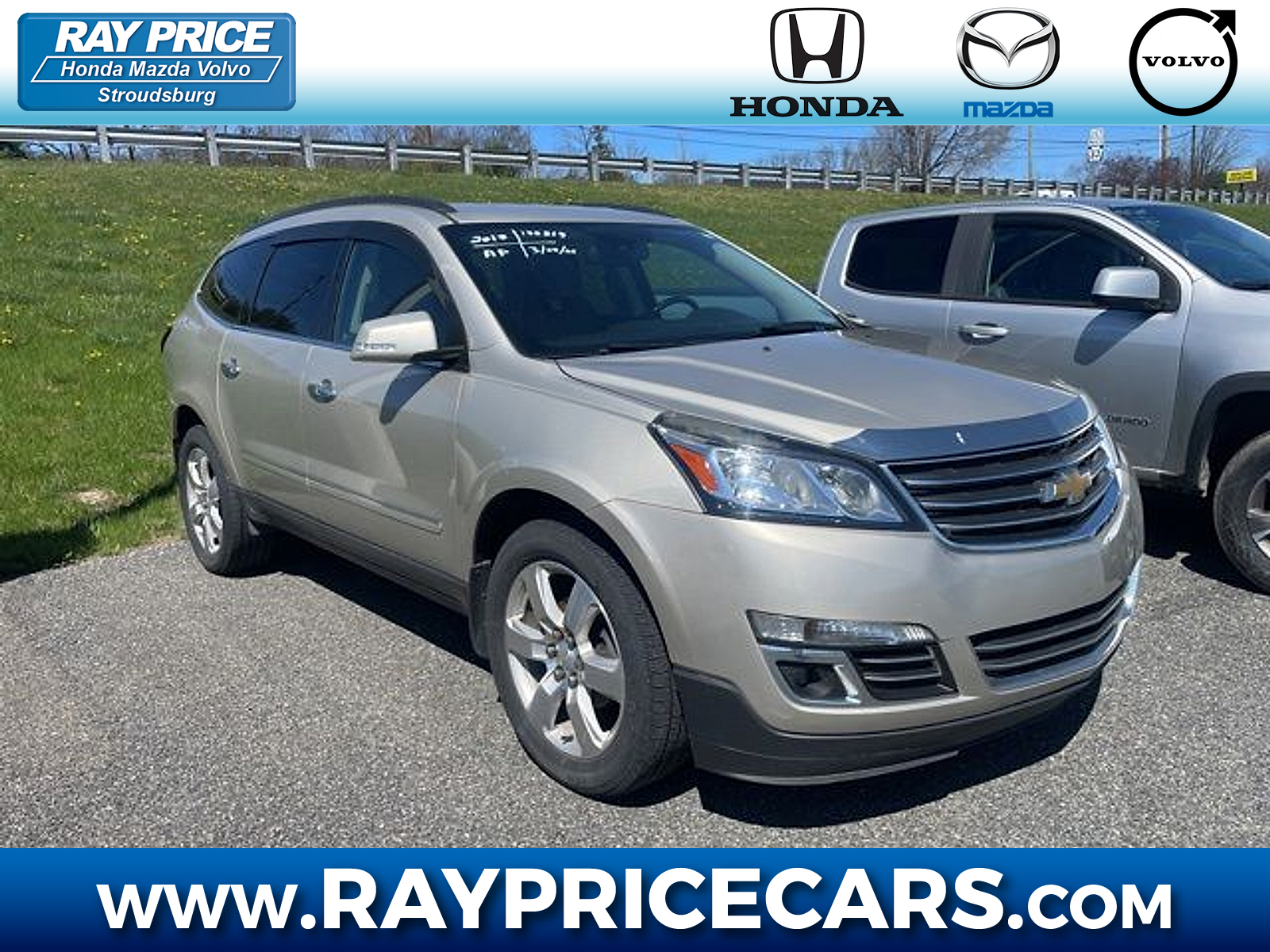 Champagne Silver Metallic 2017 Chevrolet Traverse Premier AWD SUV / Crossover All-Wheel Drive Automatic