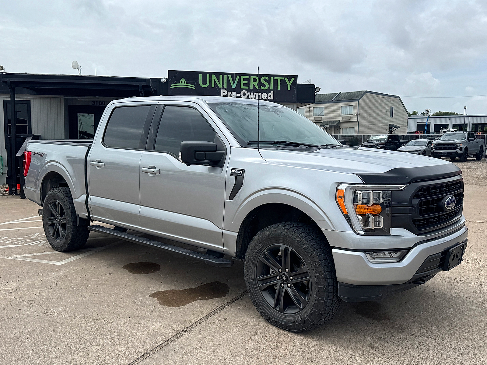 Iconic Silver Metallic 2022 Ford F-150 Pickup Truck Four-Wheel Drive Automatic