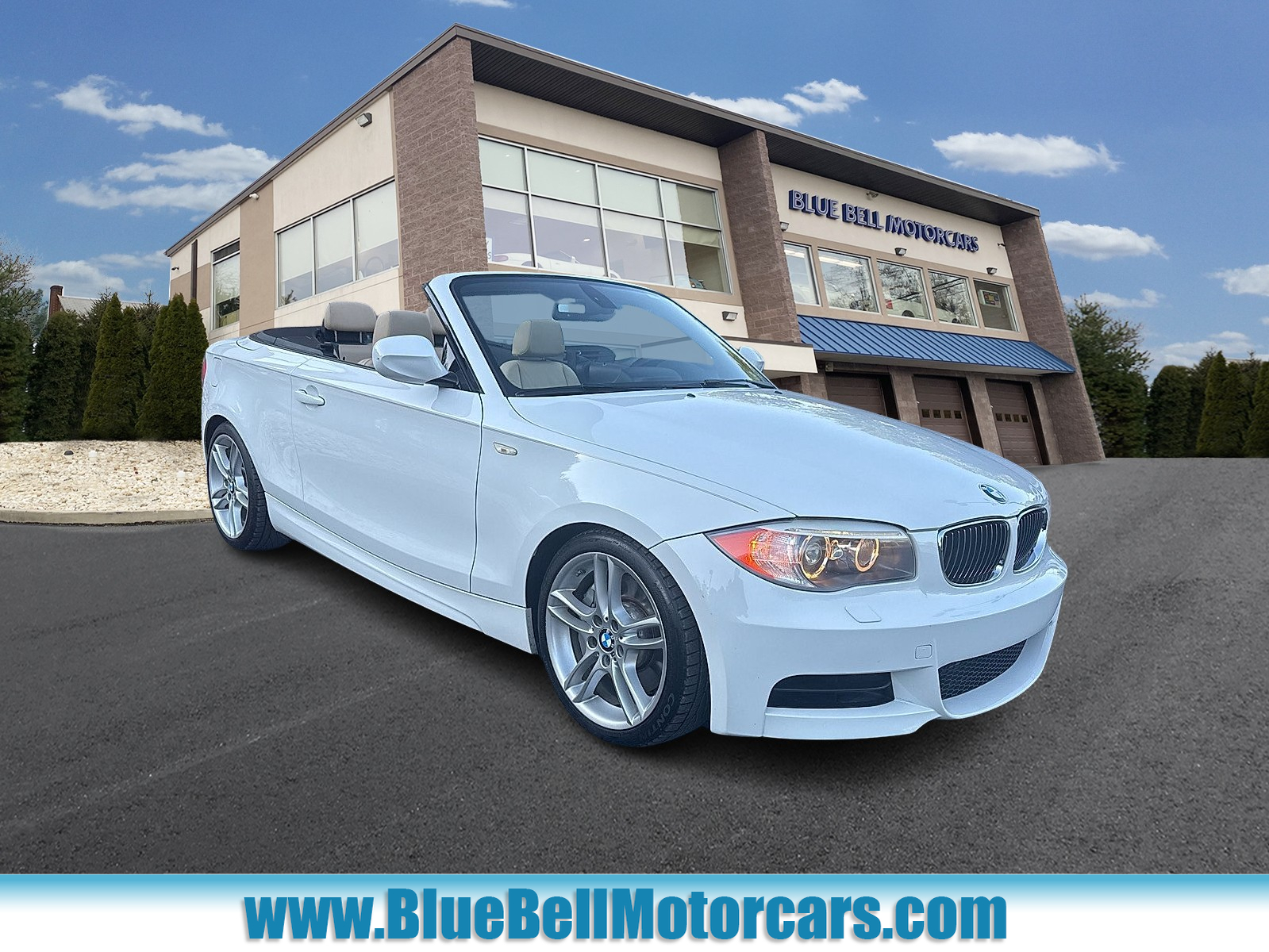 White 2012 BMW 1 Series 135i Convertible RWD Convertible Rear-Wheel Drive Automatic