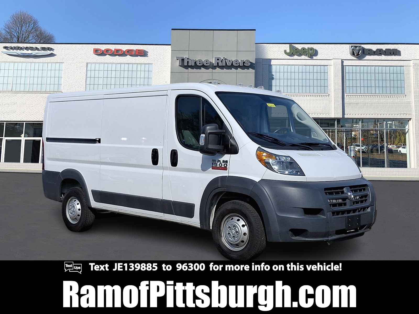 Bright White Clearcoat - PW7 2018 RAM ProMaster 1500 136 Low Roof Cargo Van Van Front-Wheel Drive Automatic