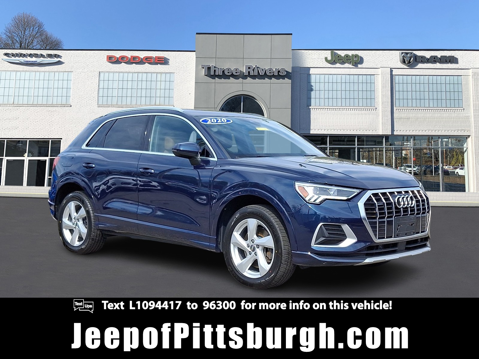 Cosmos Blue Metallic - B9B9 2020 Audi Q3 quattro Premium Plus 45 TFSI SUV / Crossover All-Wheel Drive Automatic