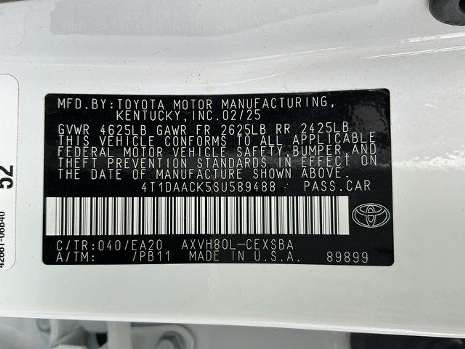 Used 2025 Toyota Camry Sedan