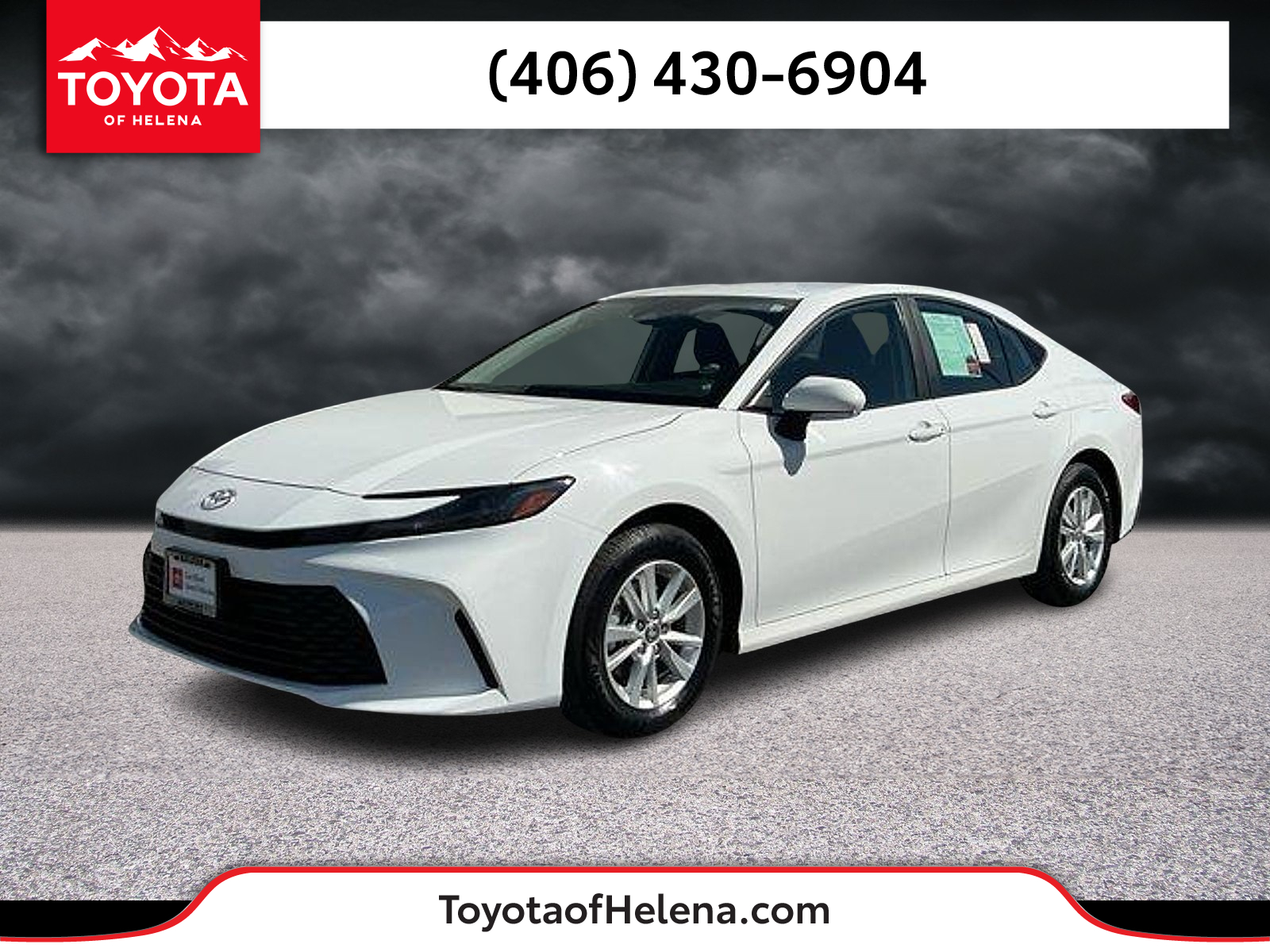 White 2025 Toyota Camry Sedan All-Wheel Drive Continuously Variable Transmission