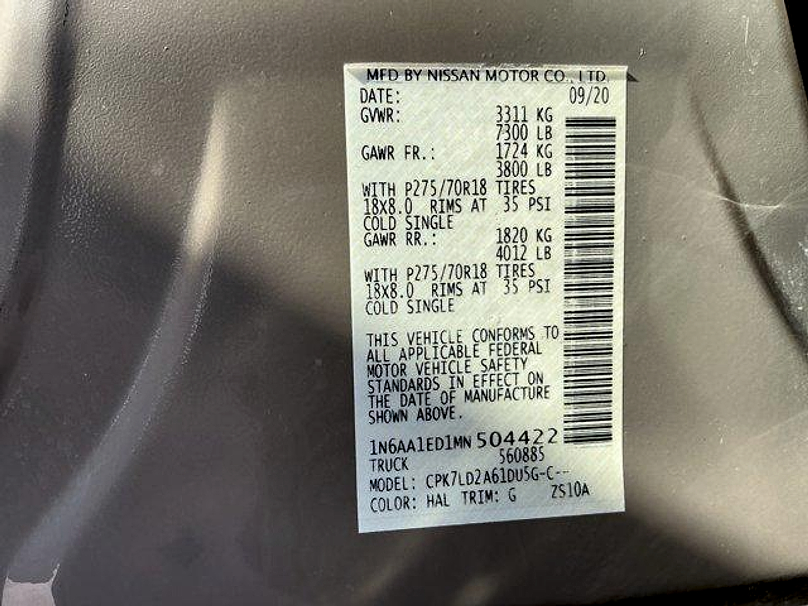 Used 2021 Nissan Titan Sedan