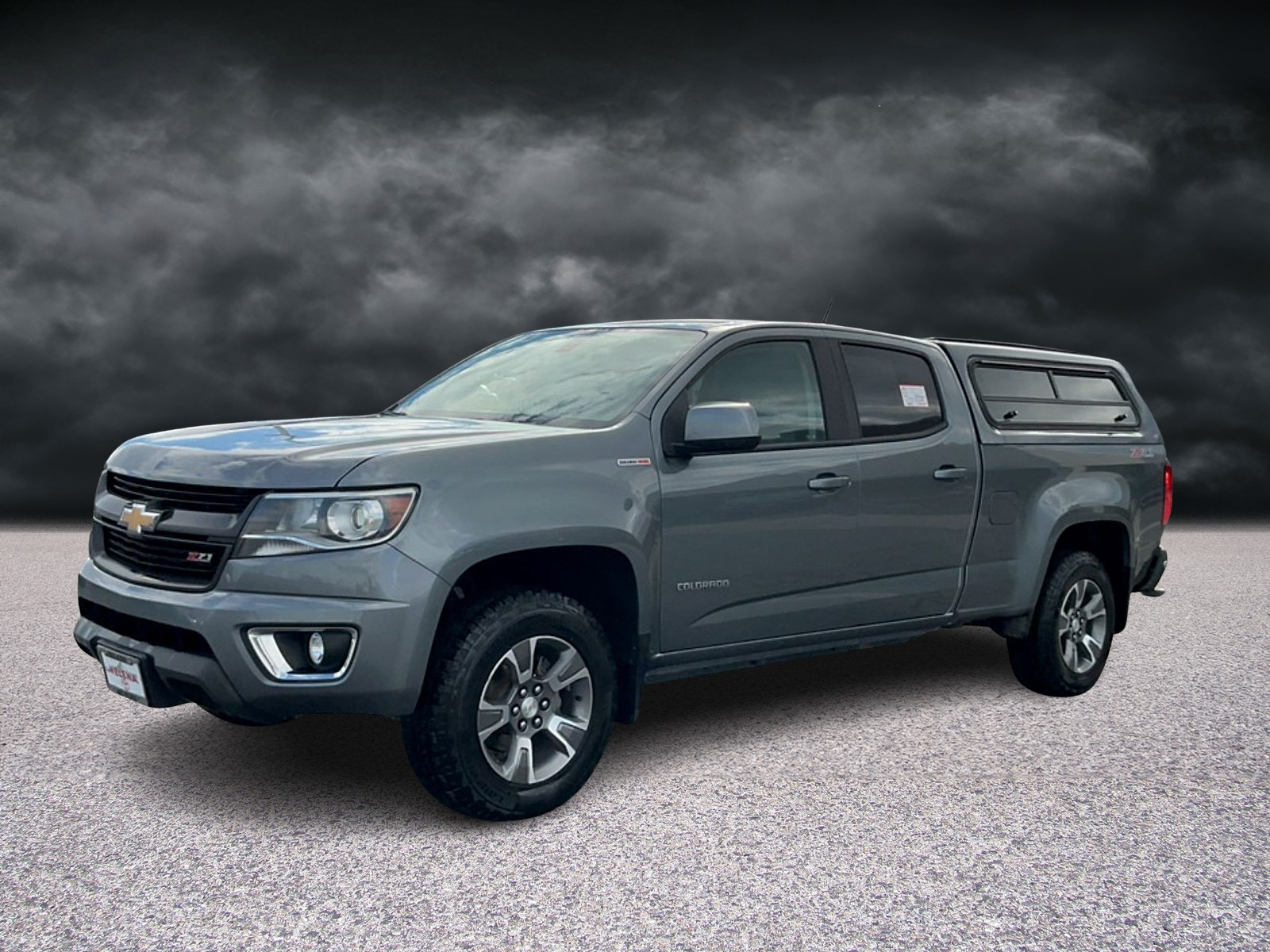 Gray (Satin Steel Metallic) 2018 Chevrolet Colorado Pickup Truck Four-Wheel Drive Automatic