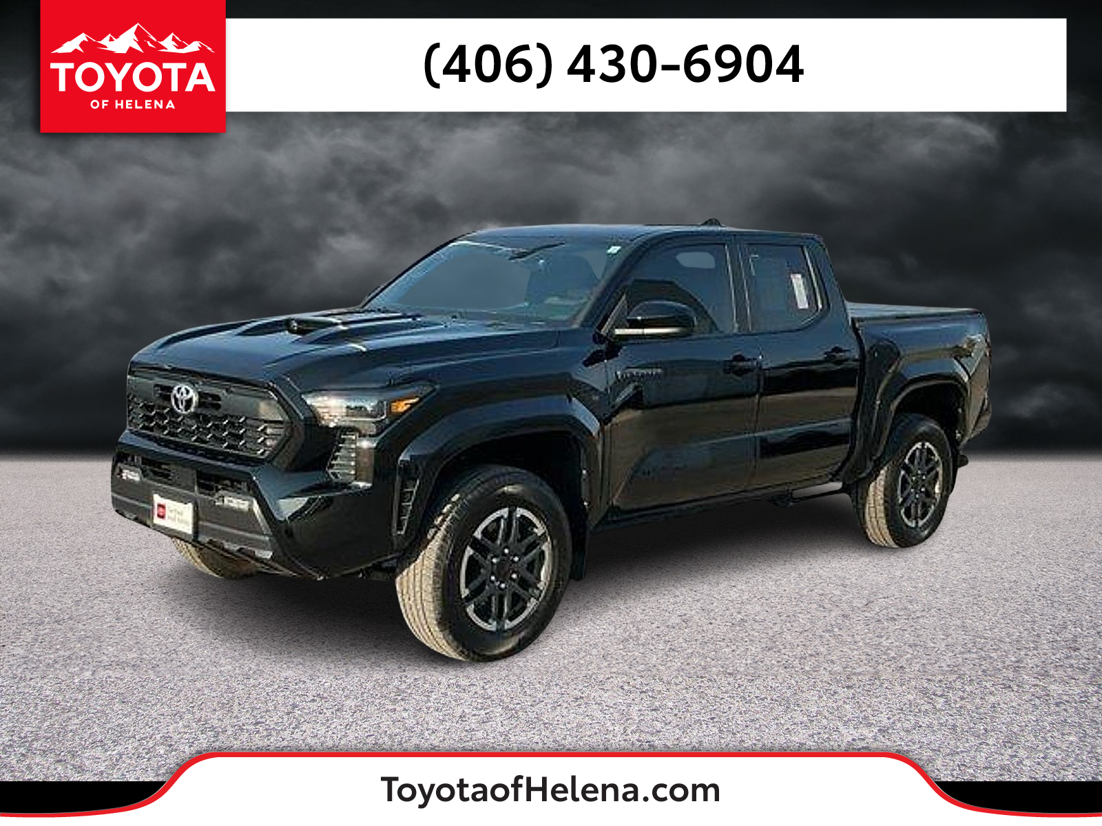 Black 2024 Toyota Tacoma Pickup Truck Four-Wheel Drive Automatic