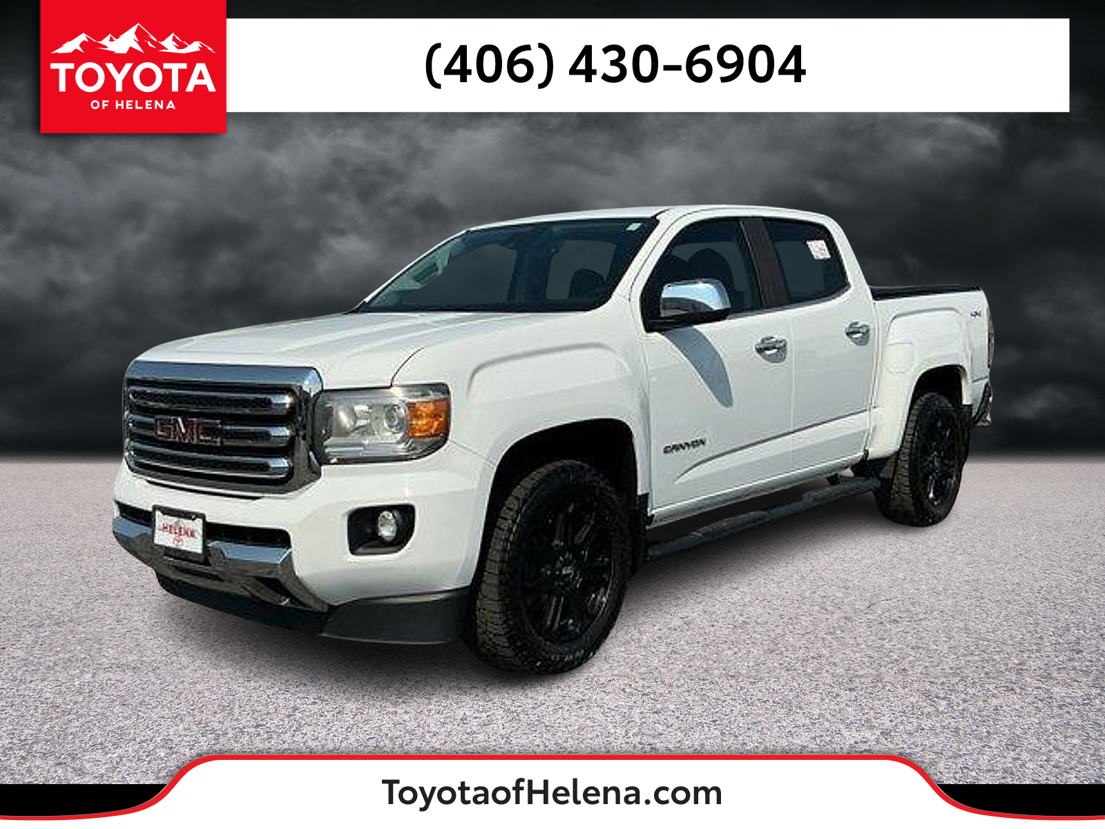 Summit White 2018 GMC Canyon Pickup Truck Four-Wheel Drive Automatic