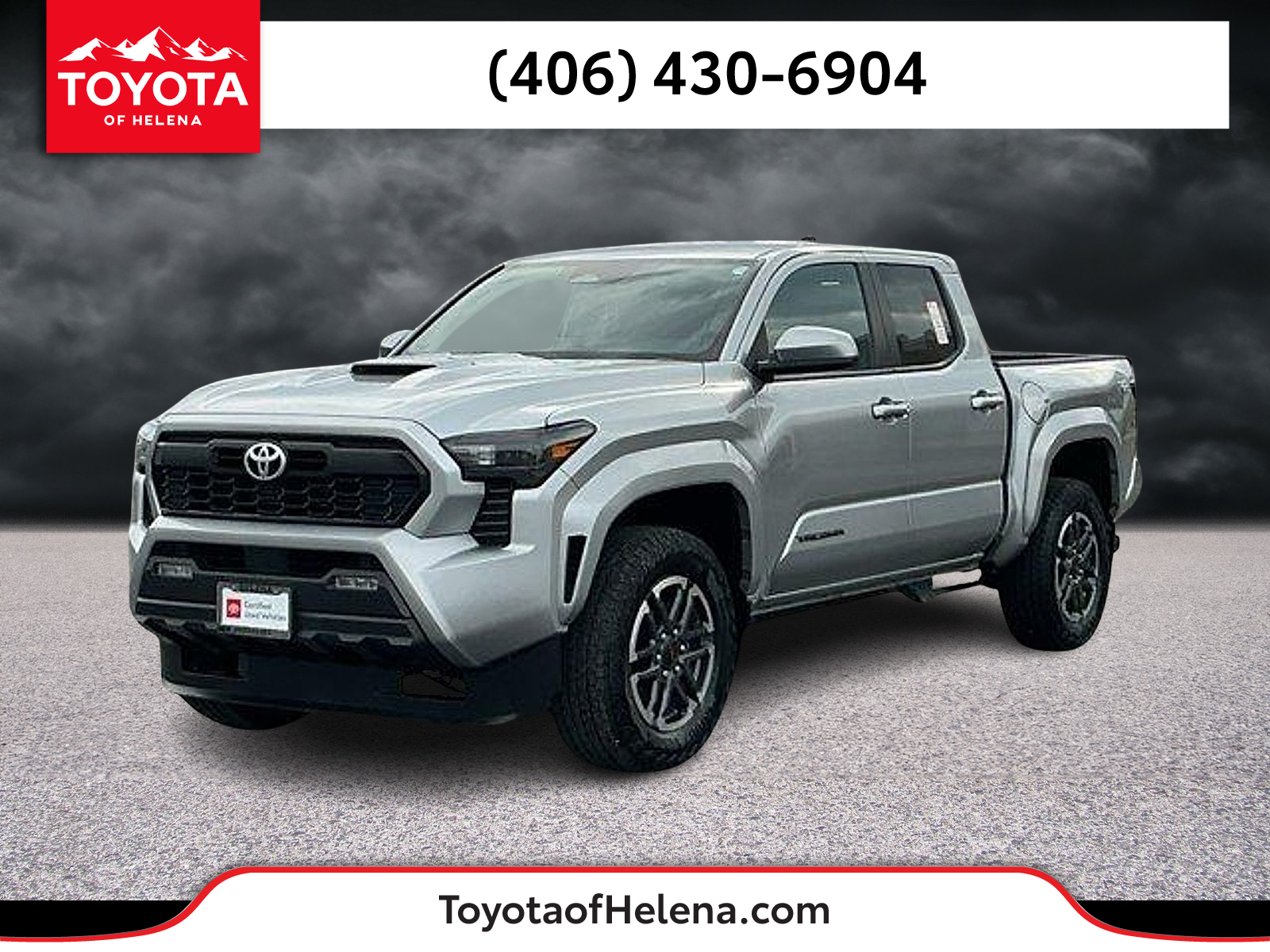 Celestial Silver Metallic 2024 Toyota Tacoma Pickup Truck Four-Wheel Drive Automatic