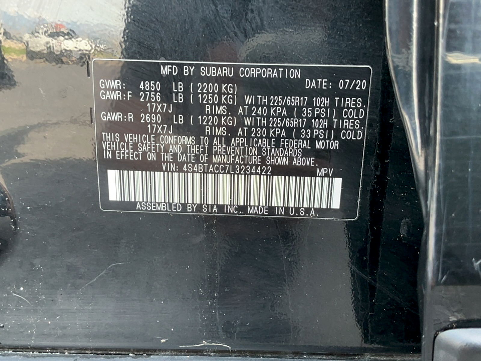 Used 2020 Subaru Outback Sedan