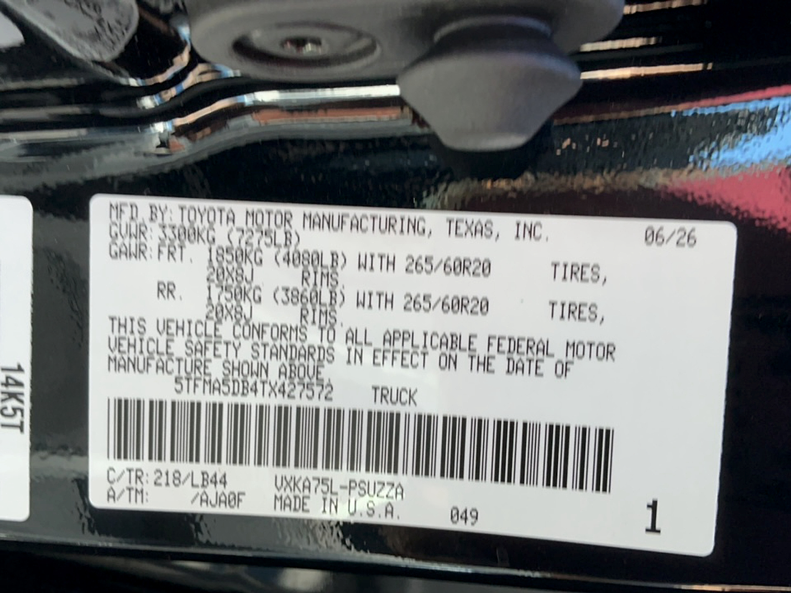 New 2026 Toyota Tundra Sedan
