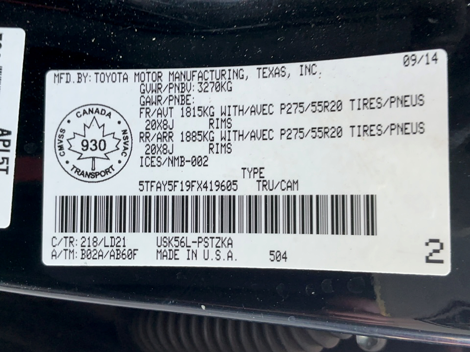 Used 2015 Toyota Tundra Truck