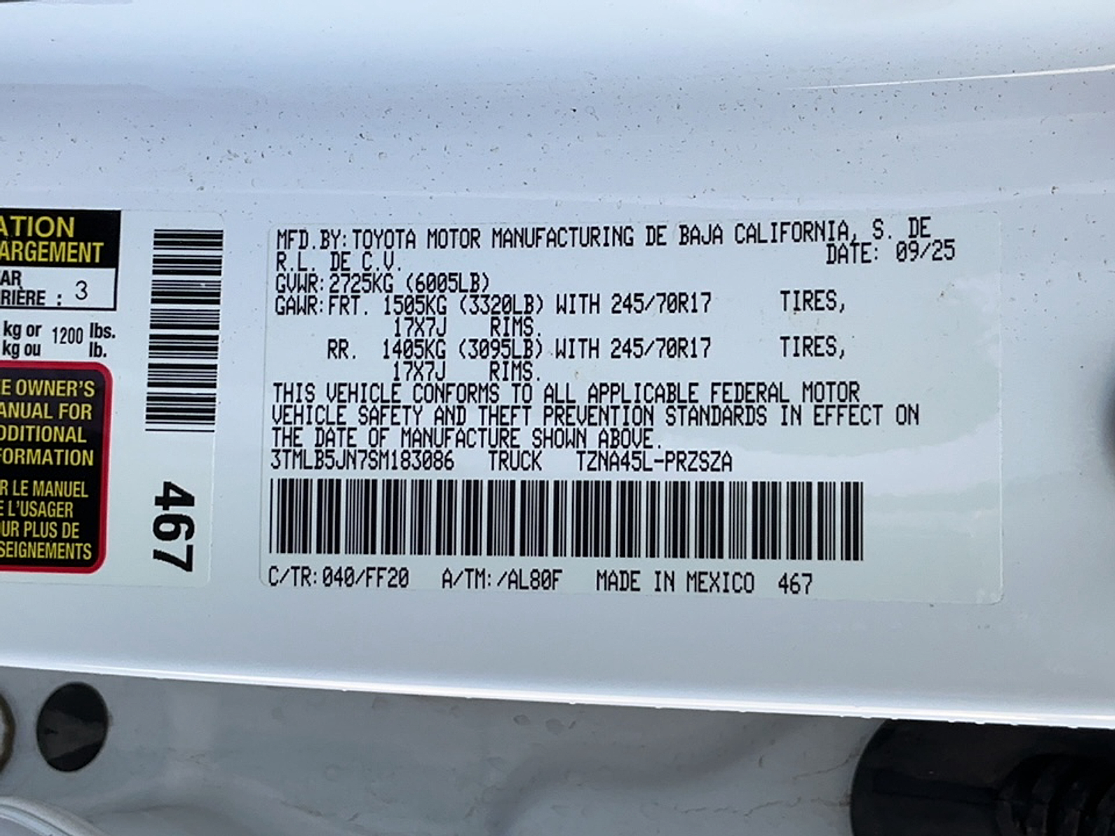 Used 2025 Toyota Tacoma Sedan