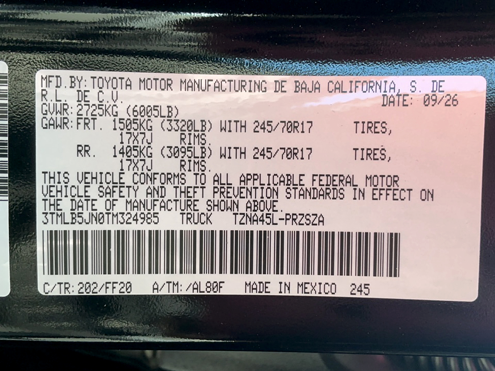New 2026 Toyota Tacoma Truck