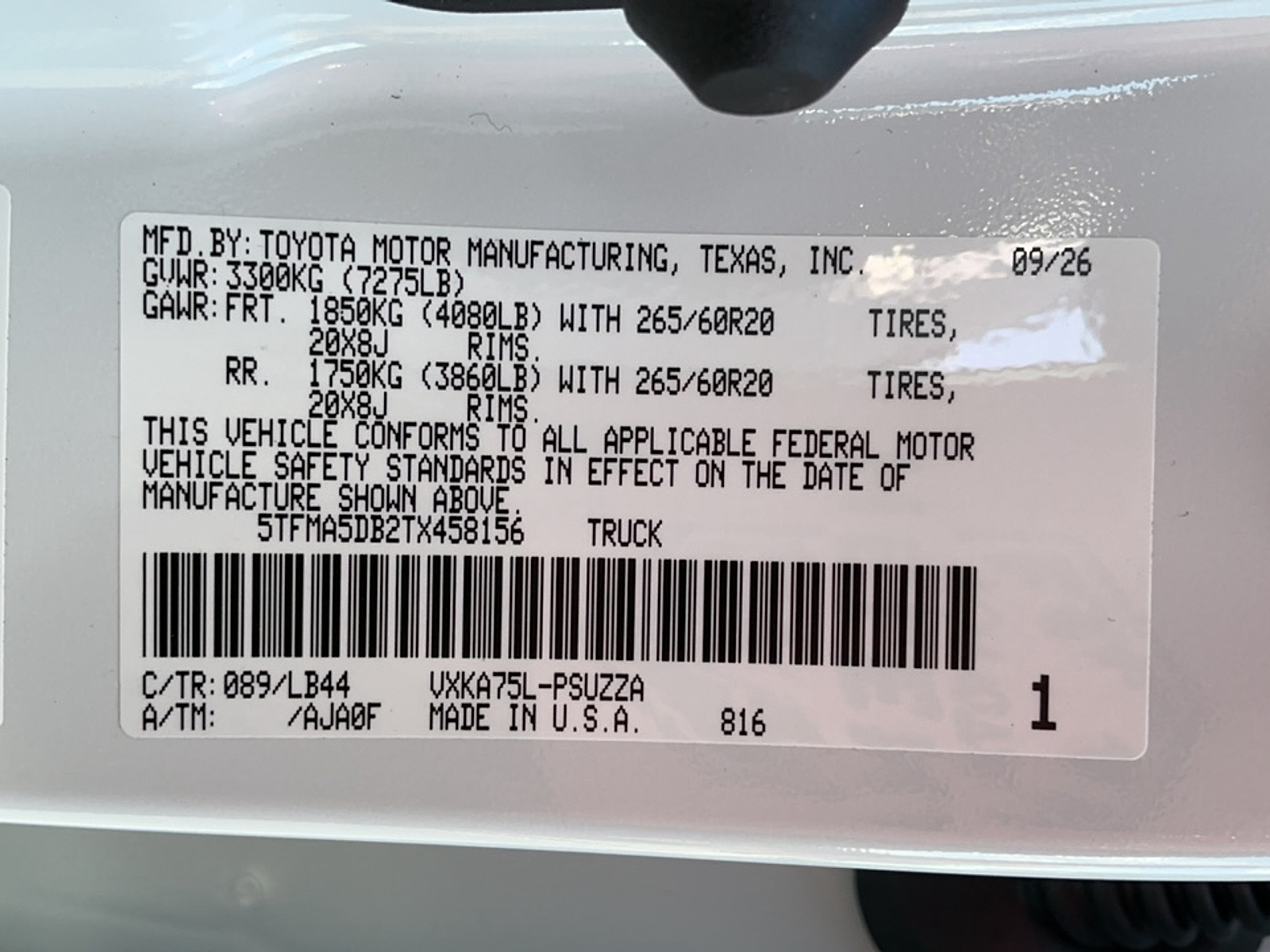 New 2026 Toyota Tundra Truck
