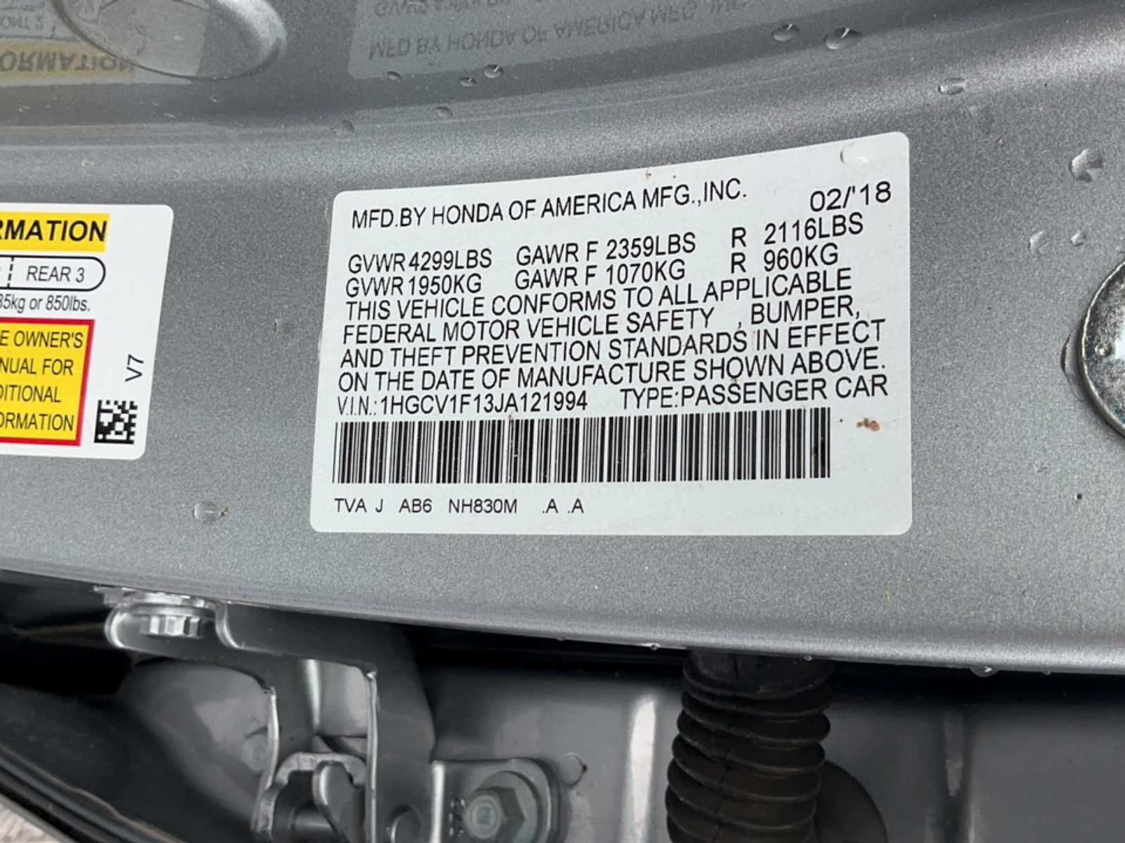Used 2018 Honda Accord Sedan