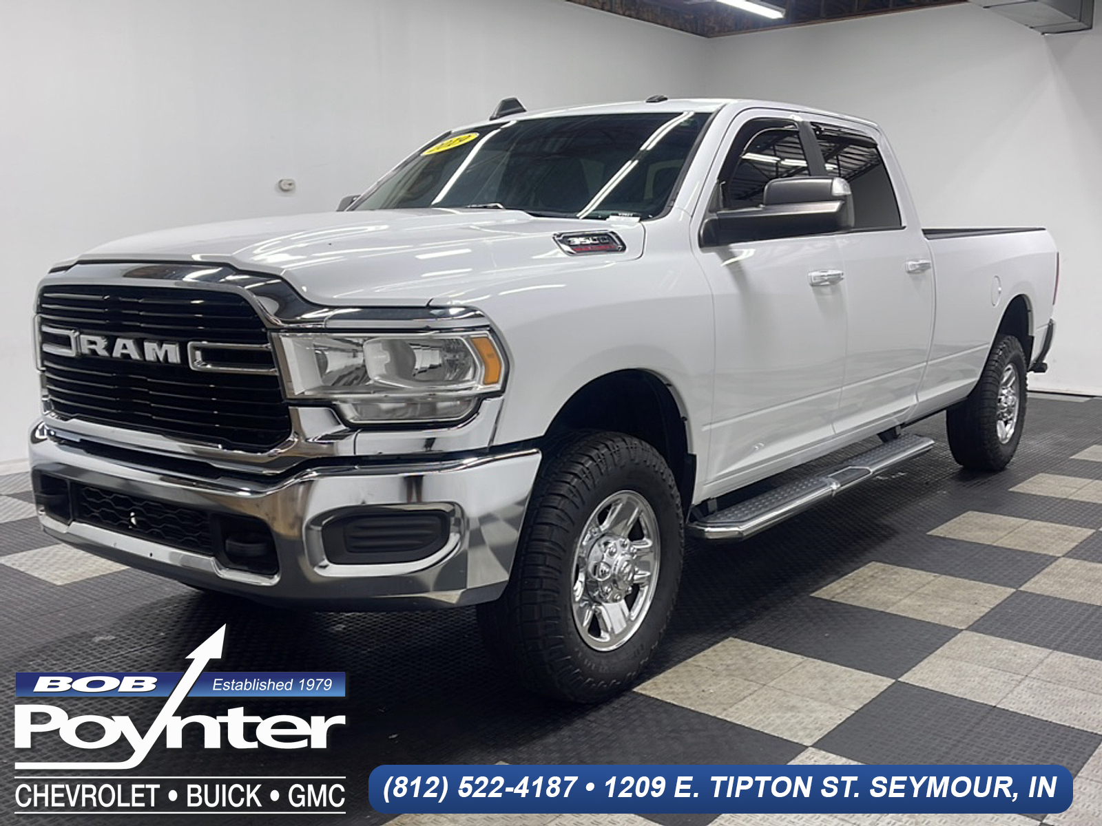 Bright White Clearcoat 2019 RAM 3500 Pickup Truck Four-Wheel Drive Automatic