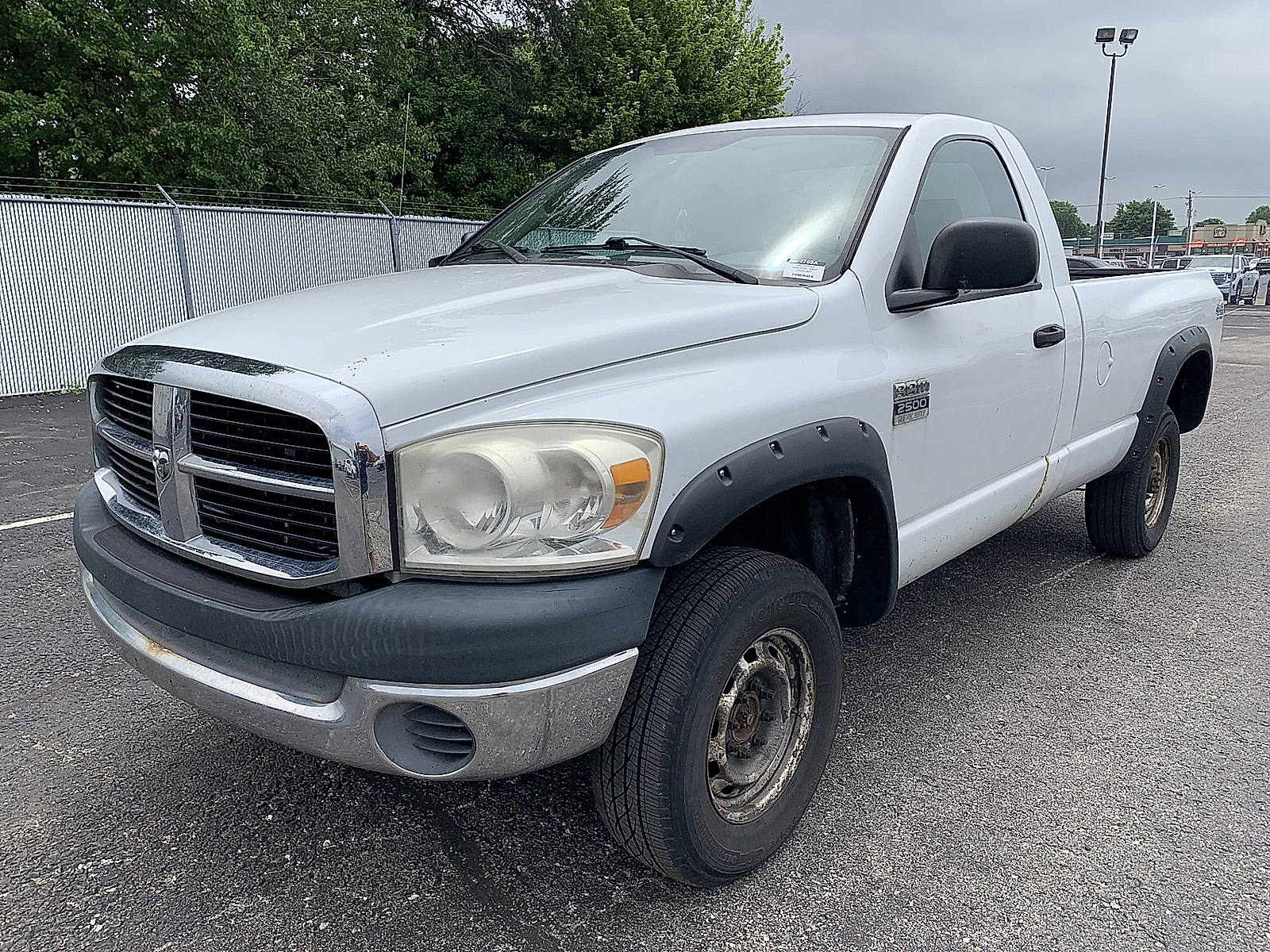 Bright White 2007 Dodge RAM 2500 ST LB 4WD Pickup Truck Four-Wheel Drive Manual