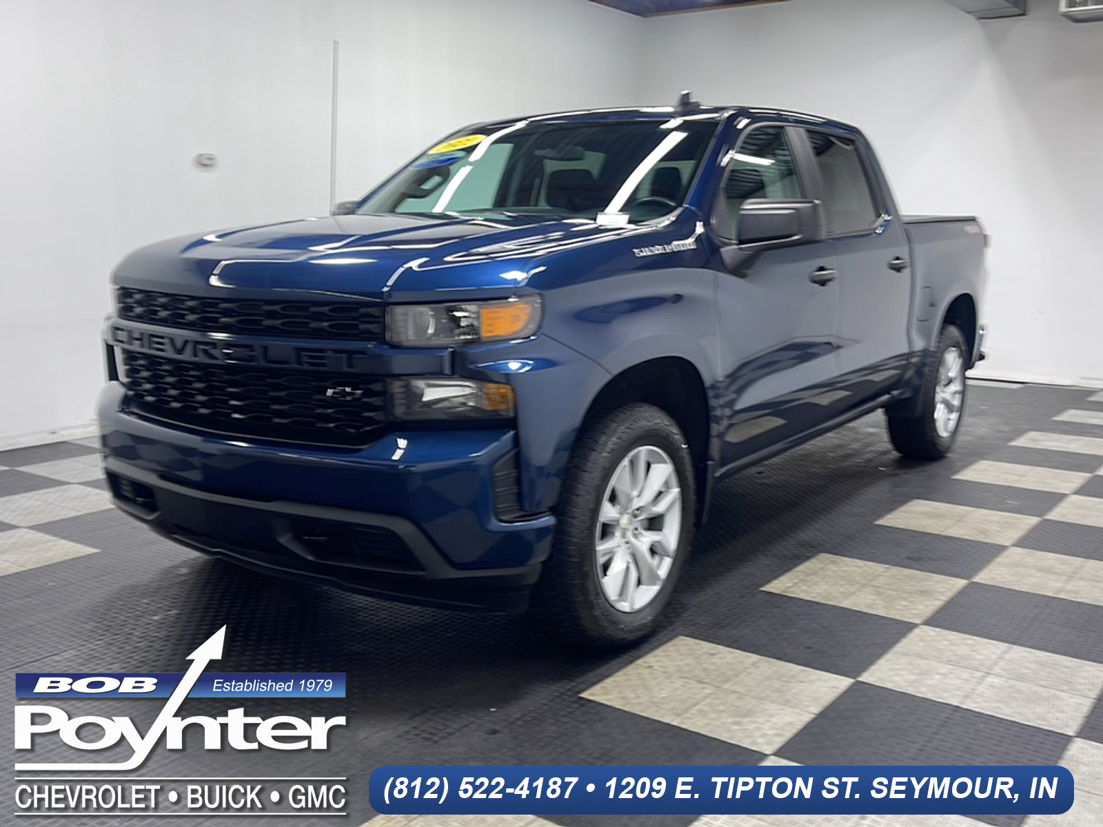 Northsky Blue Metallic 2022 Chevrolet Silverado 1500 Pickup Truck Four-Wheel Drive Automatic
