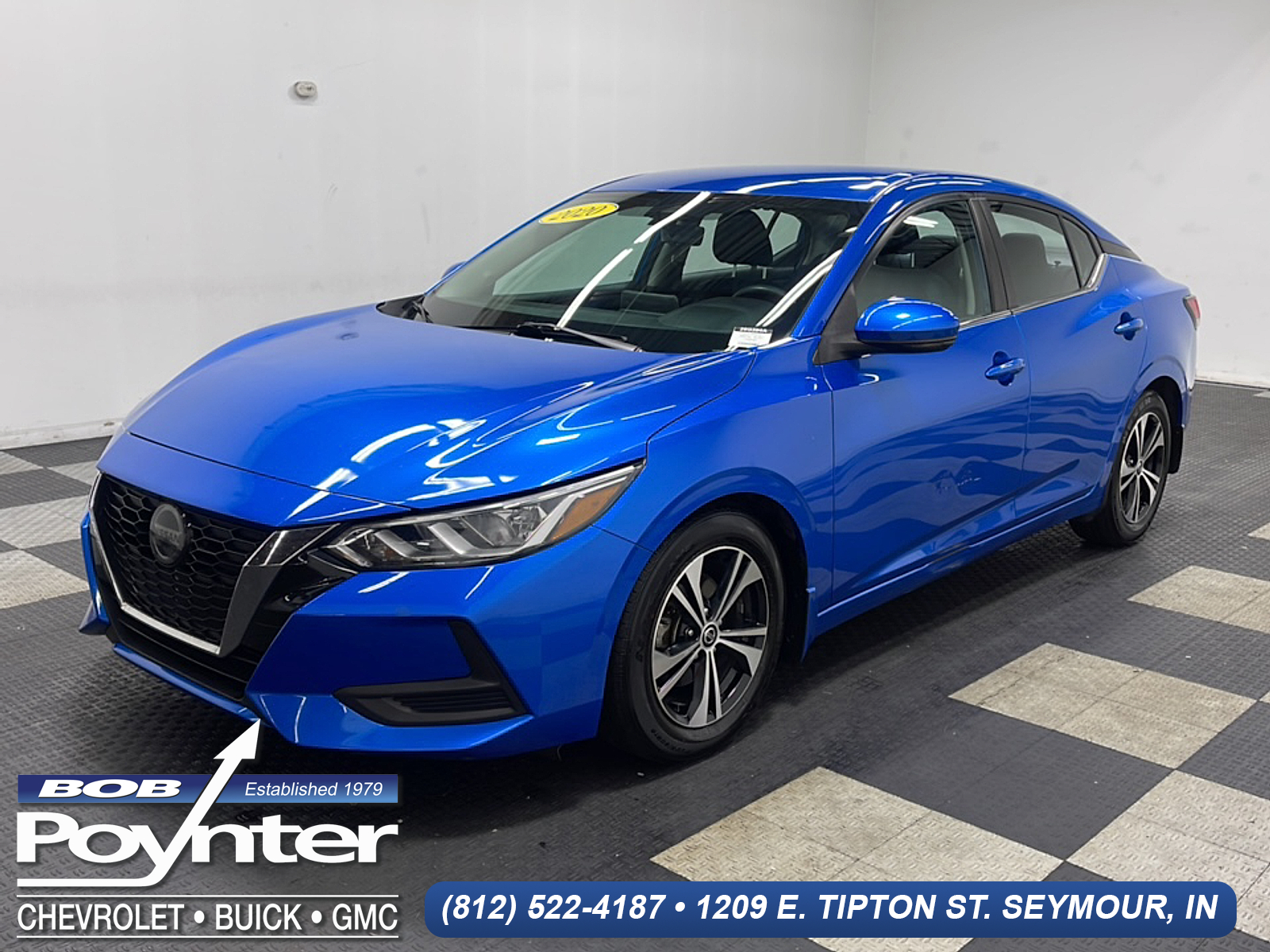 Electric Blue Metallic 2020 Nissan Sentra Sedan Front-Wheel Drive Automatic