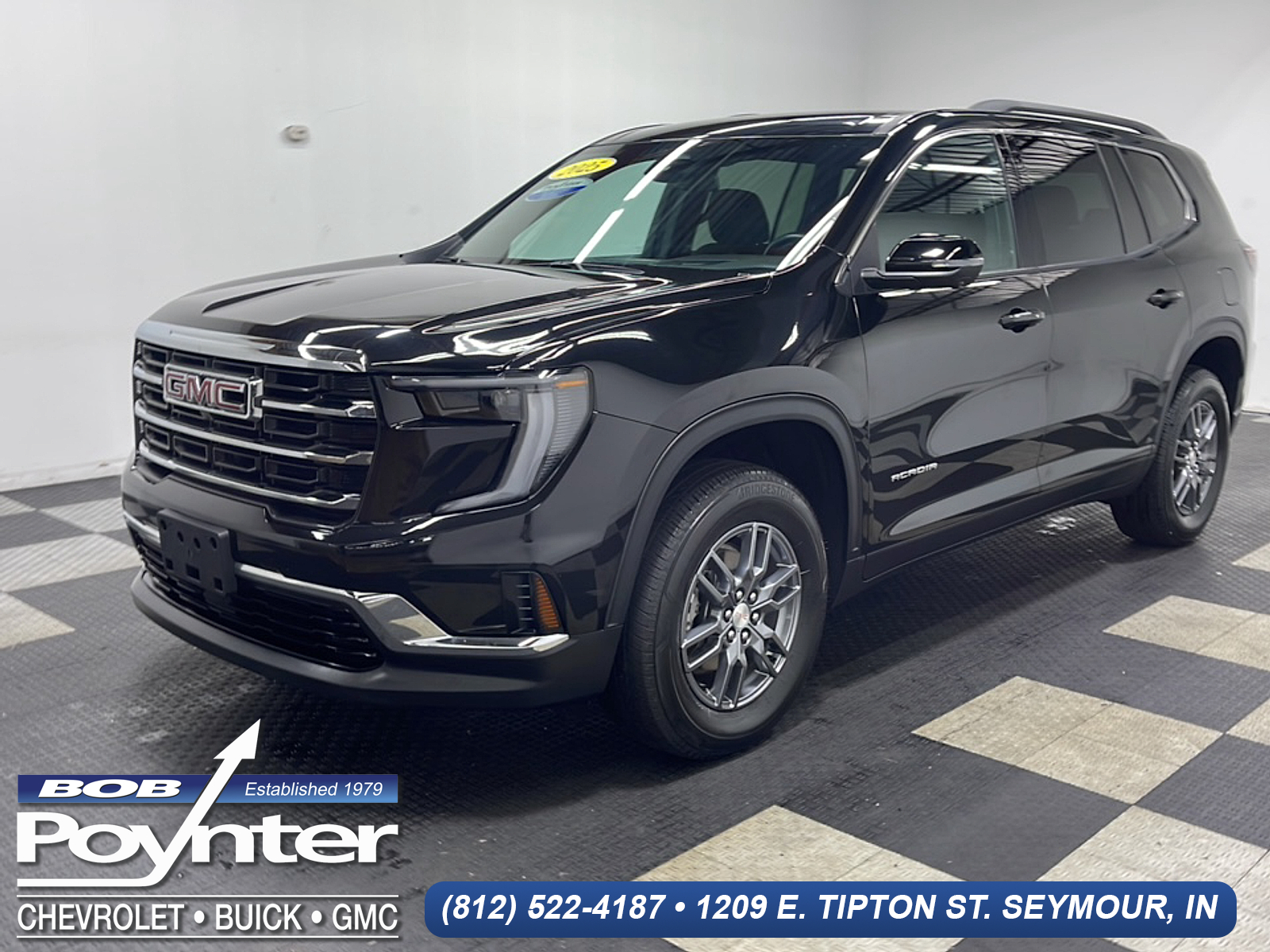 Black (Ebony Twilight Metallic) 2025 GMC Acadia SUV / Crossover Four-Wheel Drive Automatic