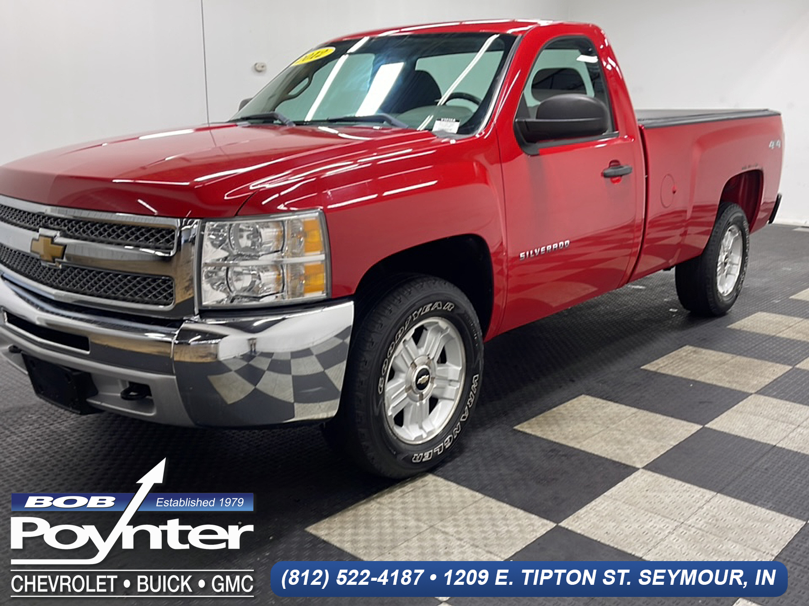 Victory Red 2012 Chevrolet Silverado 1500 Pickup Truck Four-Wheel Drive Automatic