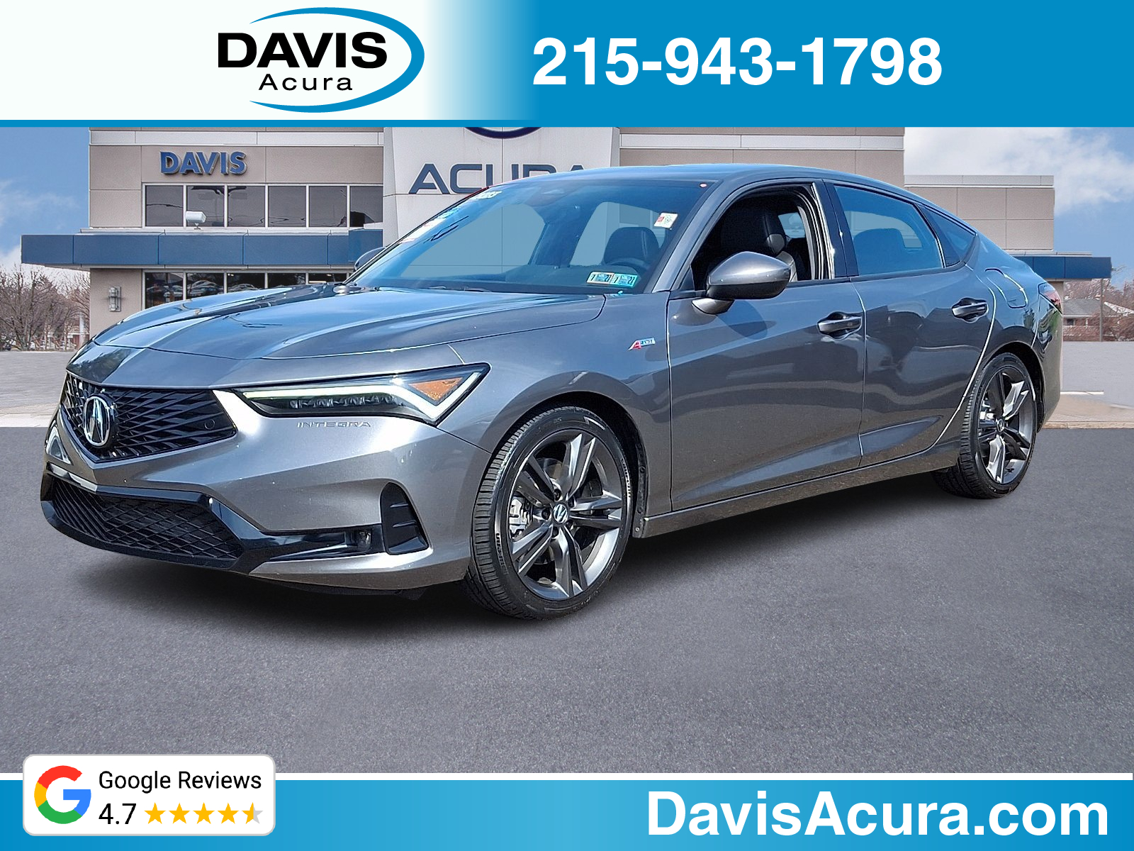 Liquid Carbon Metallic - GR 2023 Acura Integra Sedan Front-Wheel Drive Automatic