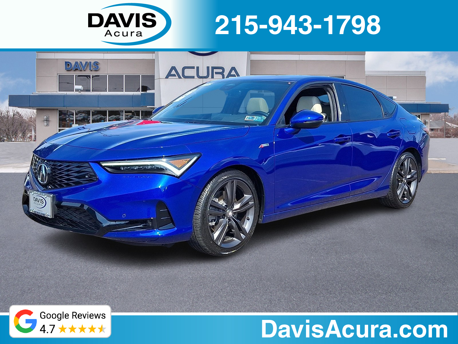 Apex Blue Pearl - BA 2025 Acura Integra Sedan Front-Wheel Drive Automatic