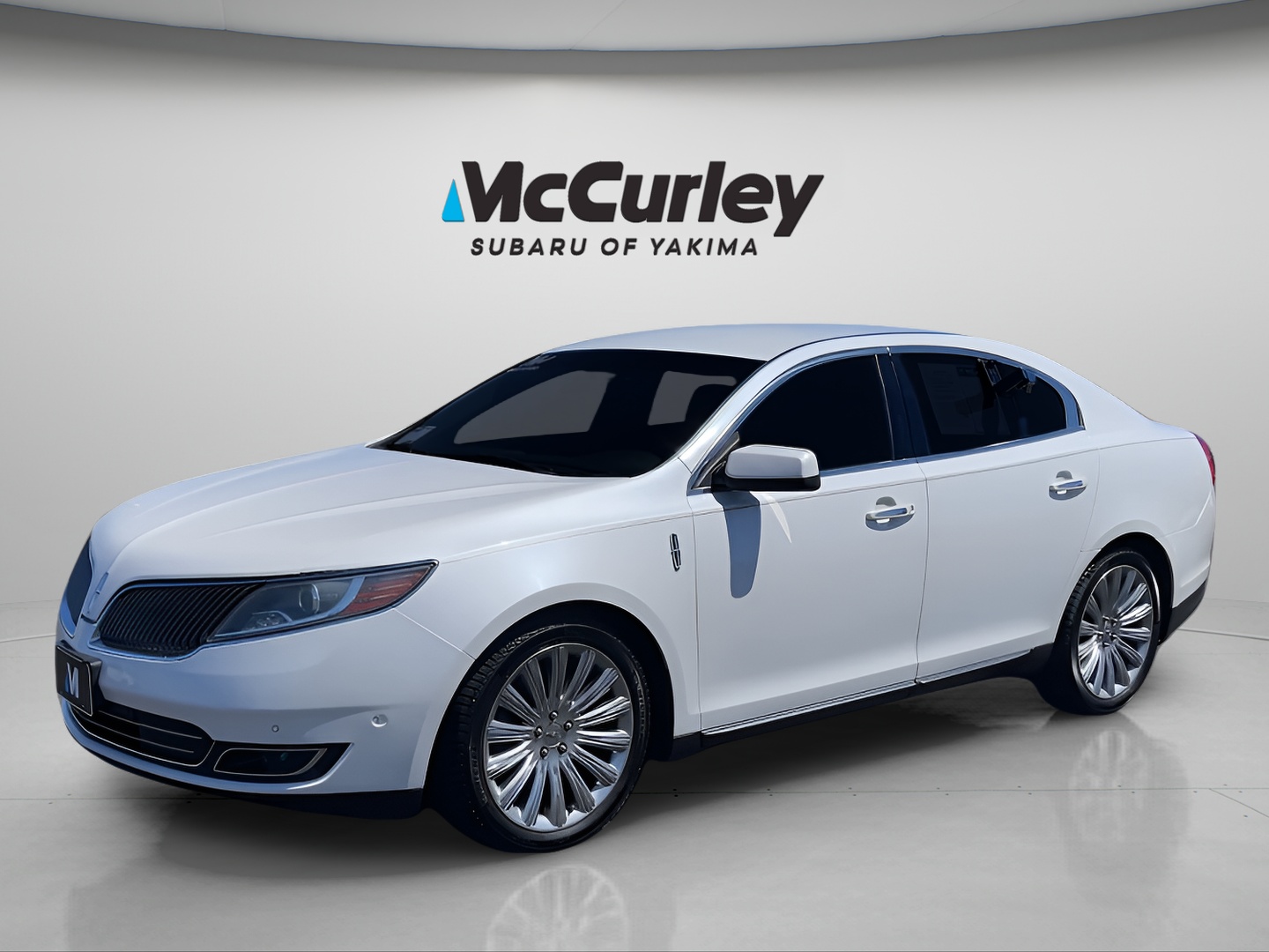 Bright White Clear 2013 Lincoln MKS Sedan All-Wheel Drive Automatic