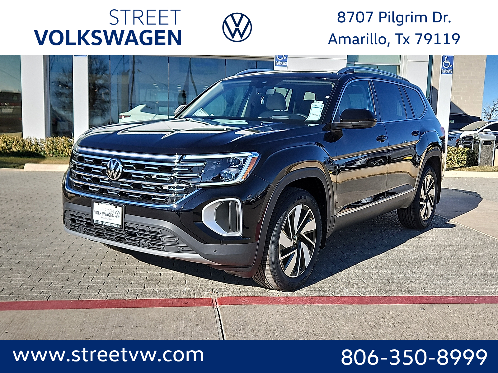 2026 Volkswagen Atlas SEL in Deep Black Pearl