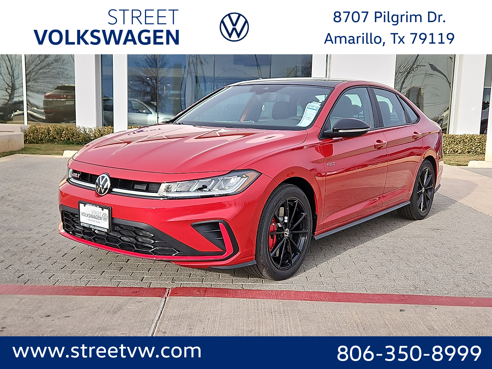 Kings Red Metallic w/Deep Black Roof 2026 Volkswagen Jetta GLI Autobahn FWD Sedan Front-Wheel Drive Manual