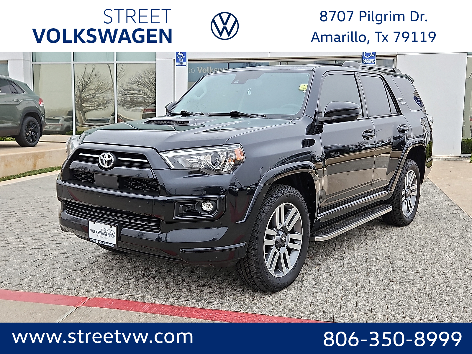 Midnight Black Metallic 2023 Toyota 4Runner TRD Sport 4WD SUV / Crossover Four-Wheel Drive Automatic