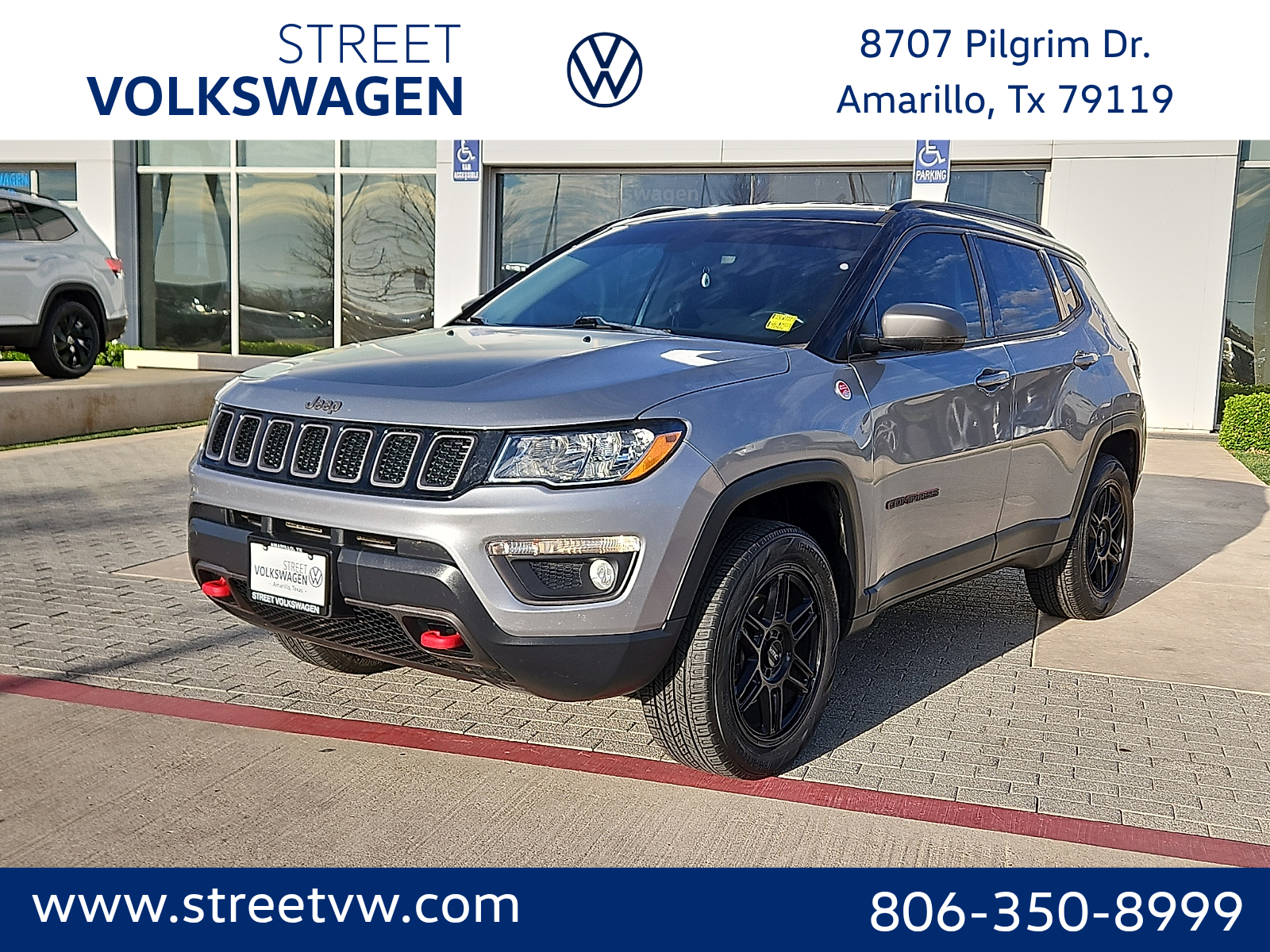 Billet Silver Metallic Clearcoat 2019 Jeep Compass Trailhawk 4WD SUV / Crossover Four-Wheel Drive Automatic