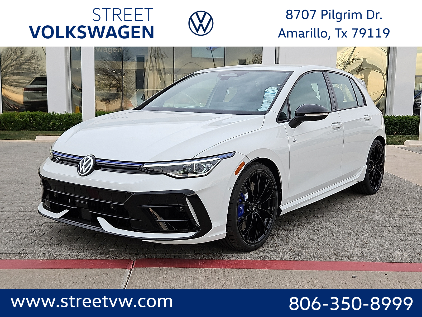 Pure White 2026 Volkswagen Golf R 4Motion Hatchback All-Wheel Drive Automatic