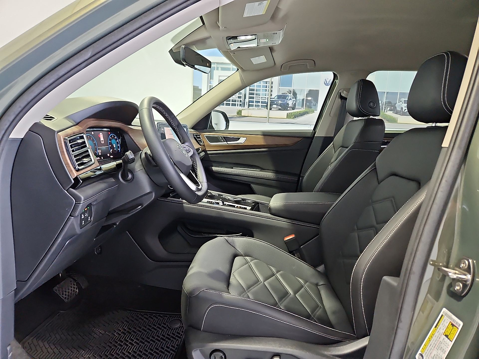 2026 Volkswagen Atlas SE with Technology Avocado Green Pearl at Street VW of Amarillo
