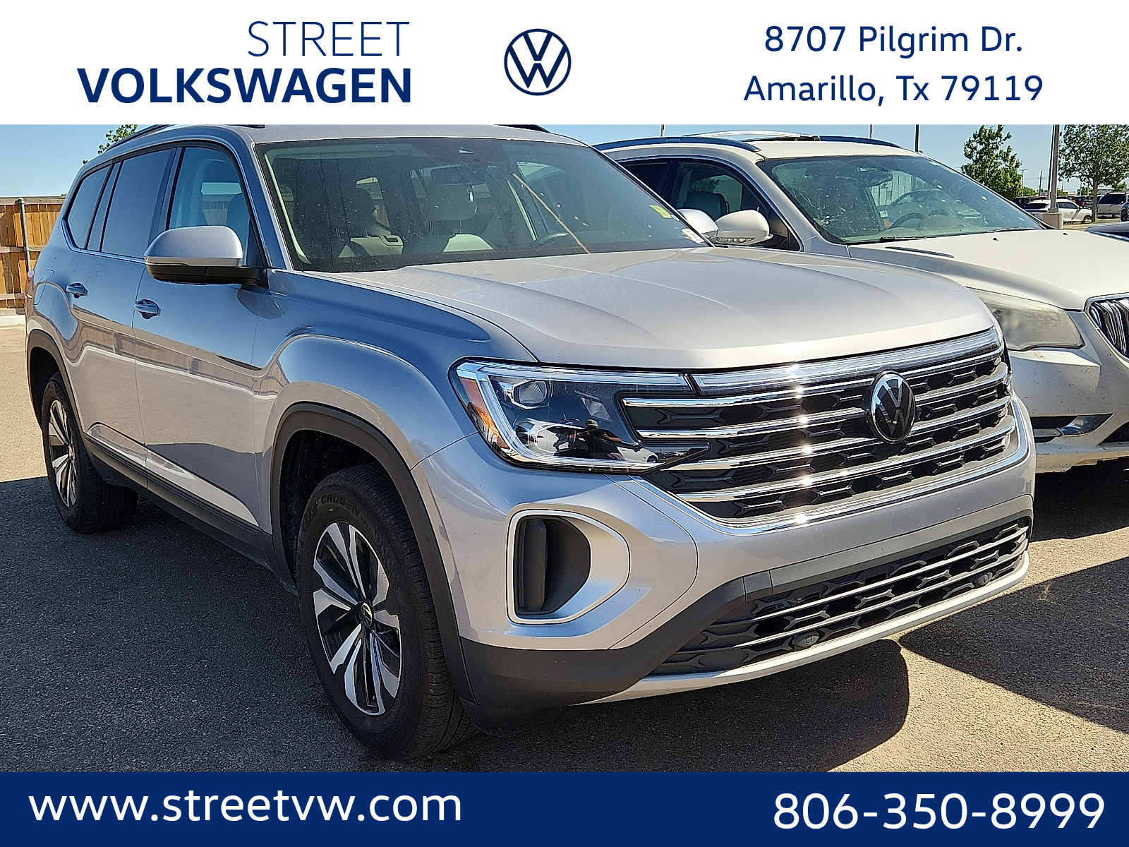 2025 Volkswagen Atlas 2.0T SE Silver Mist Metallic at Bobby Duby Motors
