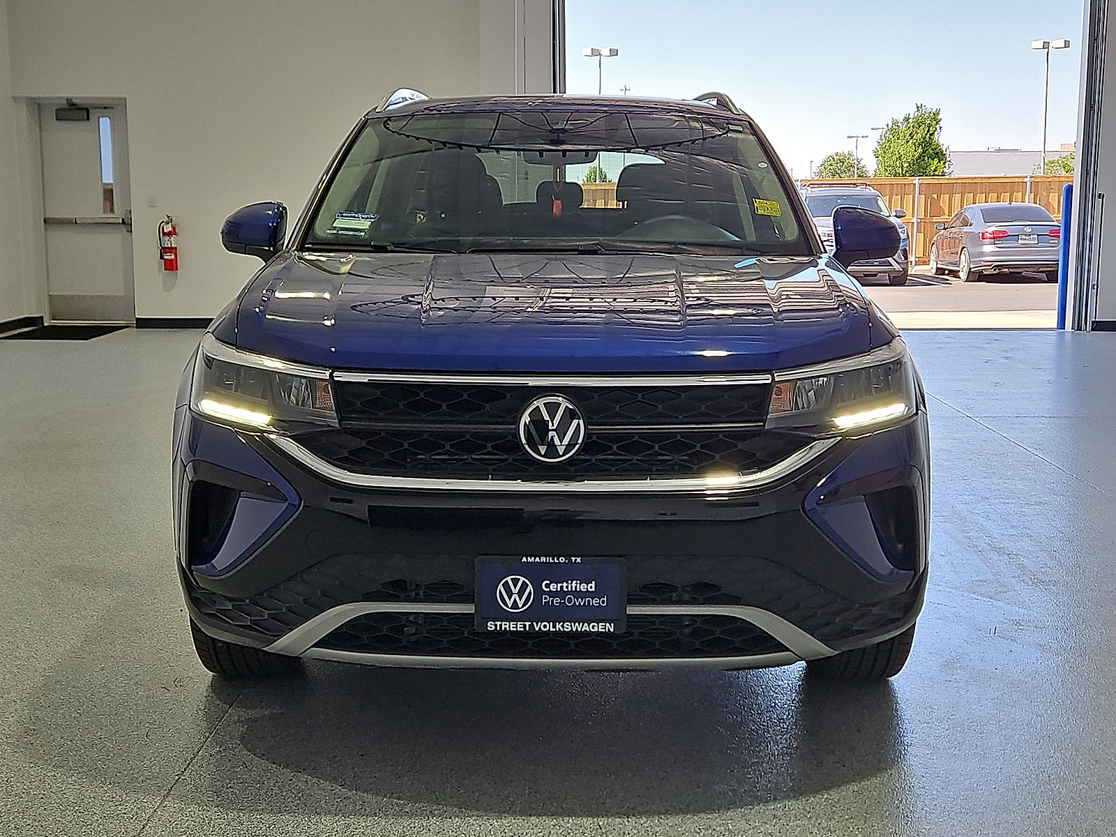 2023 Volkswagen Taos 1.5T SE Dusk Blue Metallic at Bobby Duby Motors