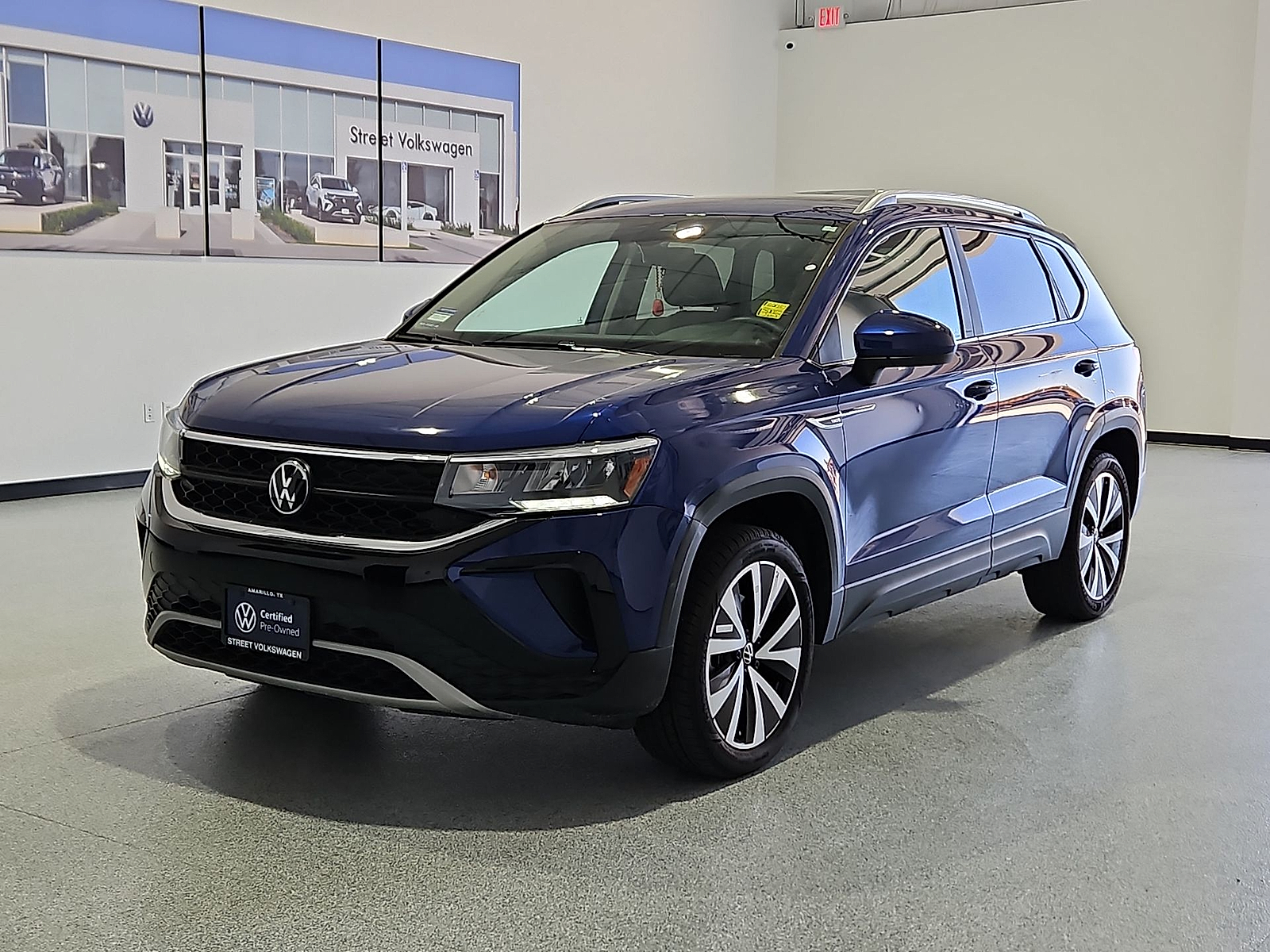 2023 Volkswagen Taos 1.5T SE Dusk Blue Metallic at Bobby Duby Motors